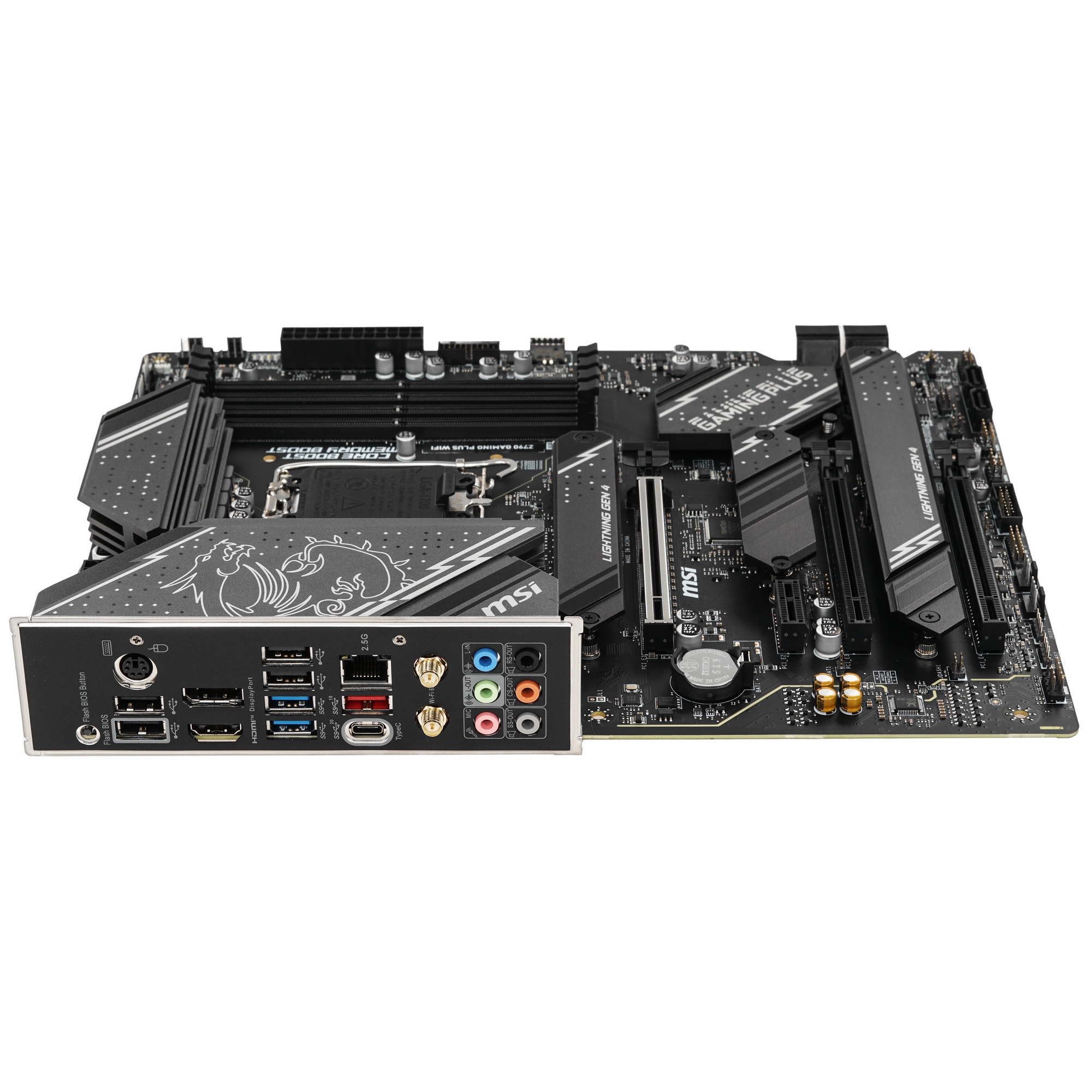 Материнская плата MSI Z790 GAMING PLUS WIFI, LGA 1700, 4xDDR5, 1xPCIe 5.0 x16, 1xPCIe 4.0 x16, 4xM.2