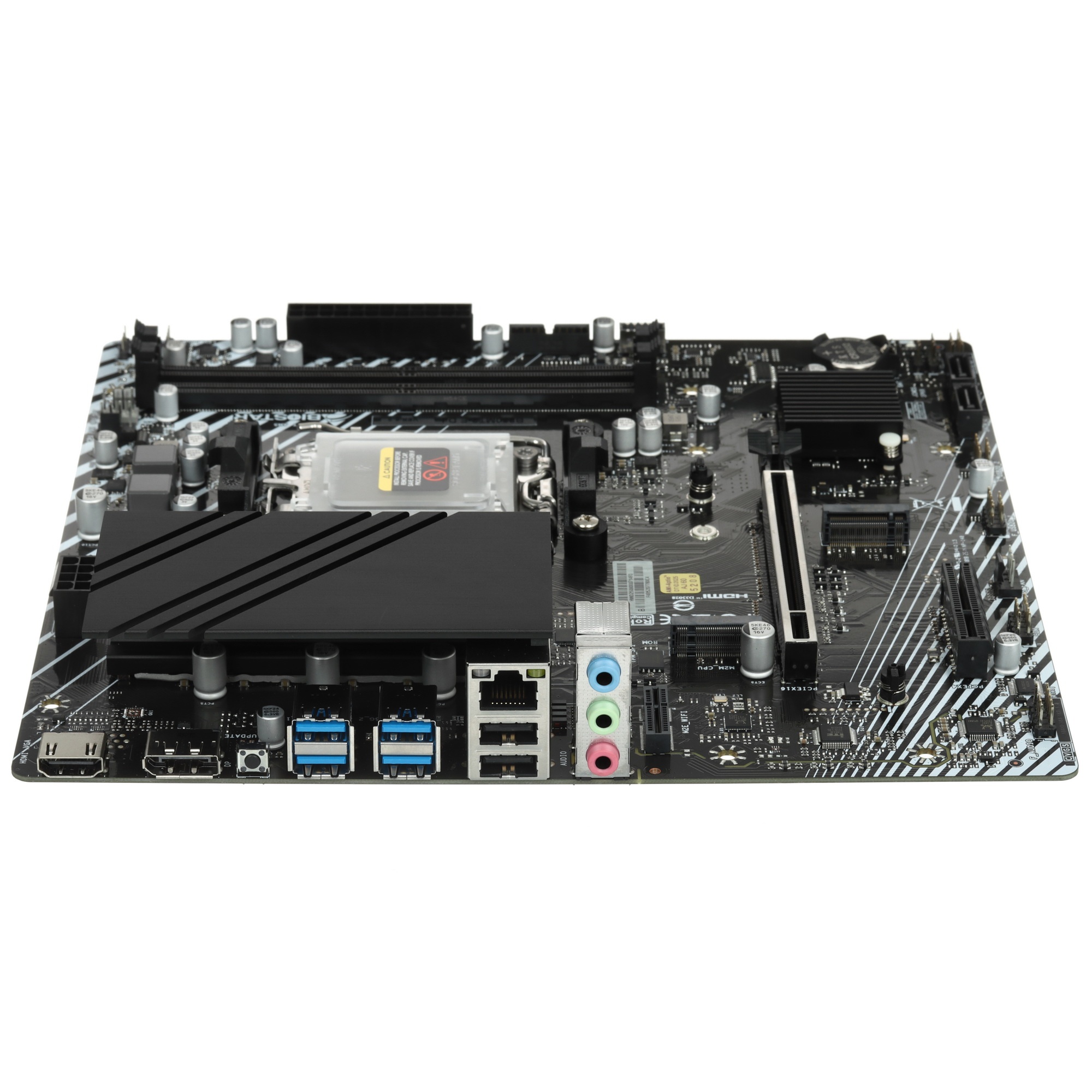 Материнская плата Biostar B850MT2-E DJ SocketAM5 AMD B850 2xDDR5 mATX AC`97 8ch(7.1) 2.5Gg RAID+HDMI