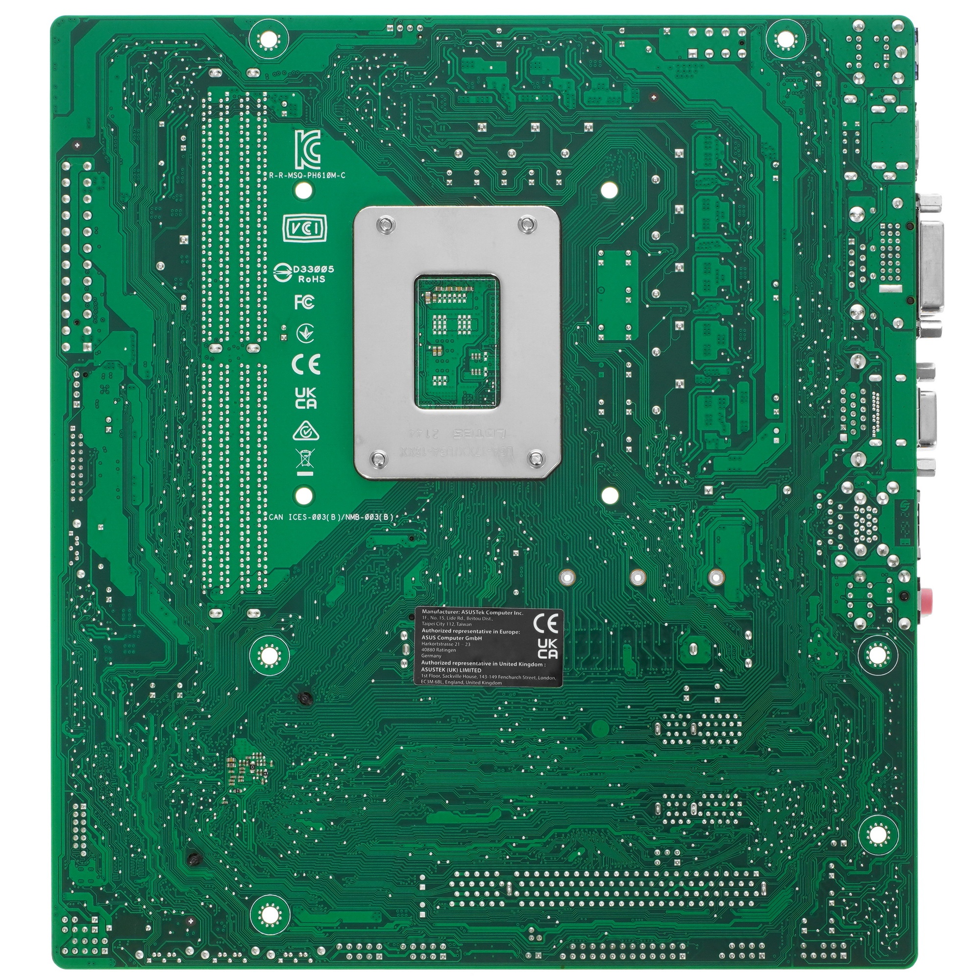 Материнская плата ASUS Pro H610M-C-CSM, LGA 1700, Intel H610, 2xDDR5, 4xSATA, 1xM.2, 1xPCIe 5.0 x16,