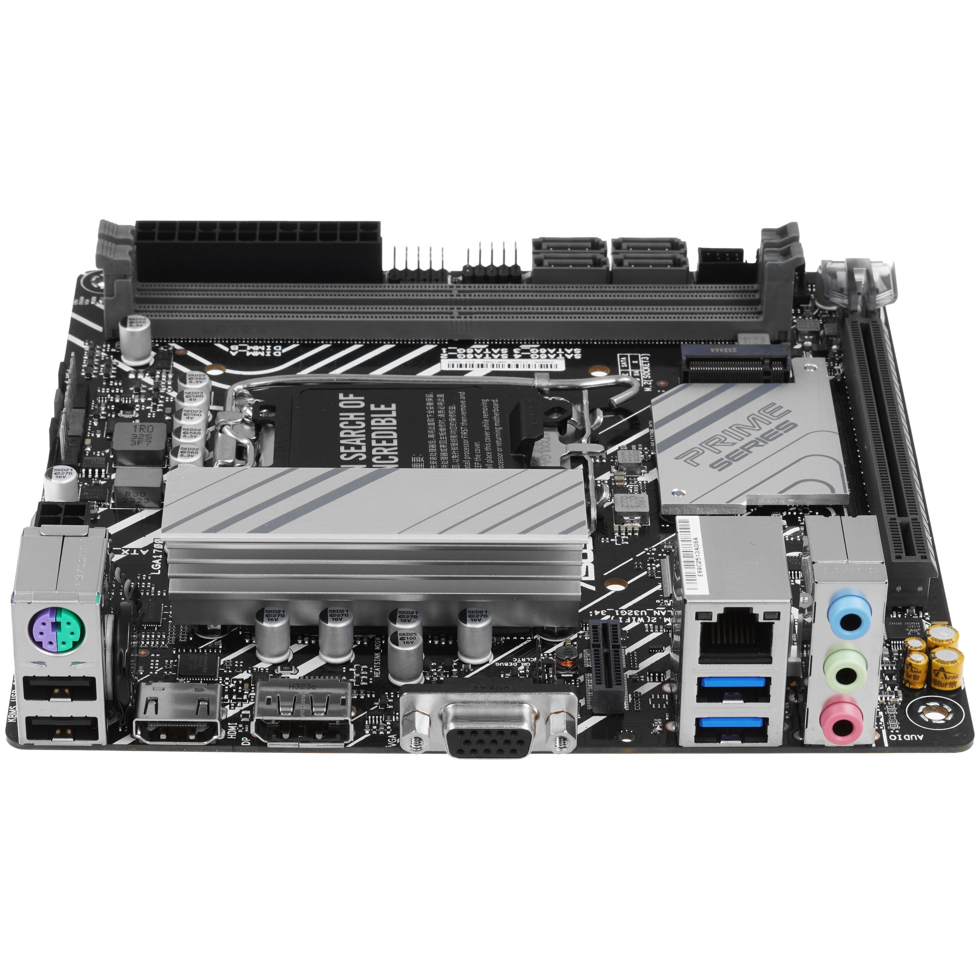Материнская плата ASUS PRIME H610I-PLUS-CSM, LGA 1700, Intel H610, 2xDDR5, 4xSATA, 1xM.2 PCIe 3.0 x4