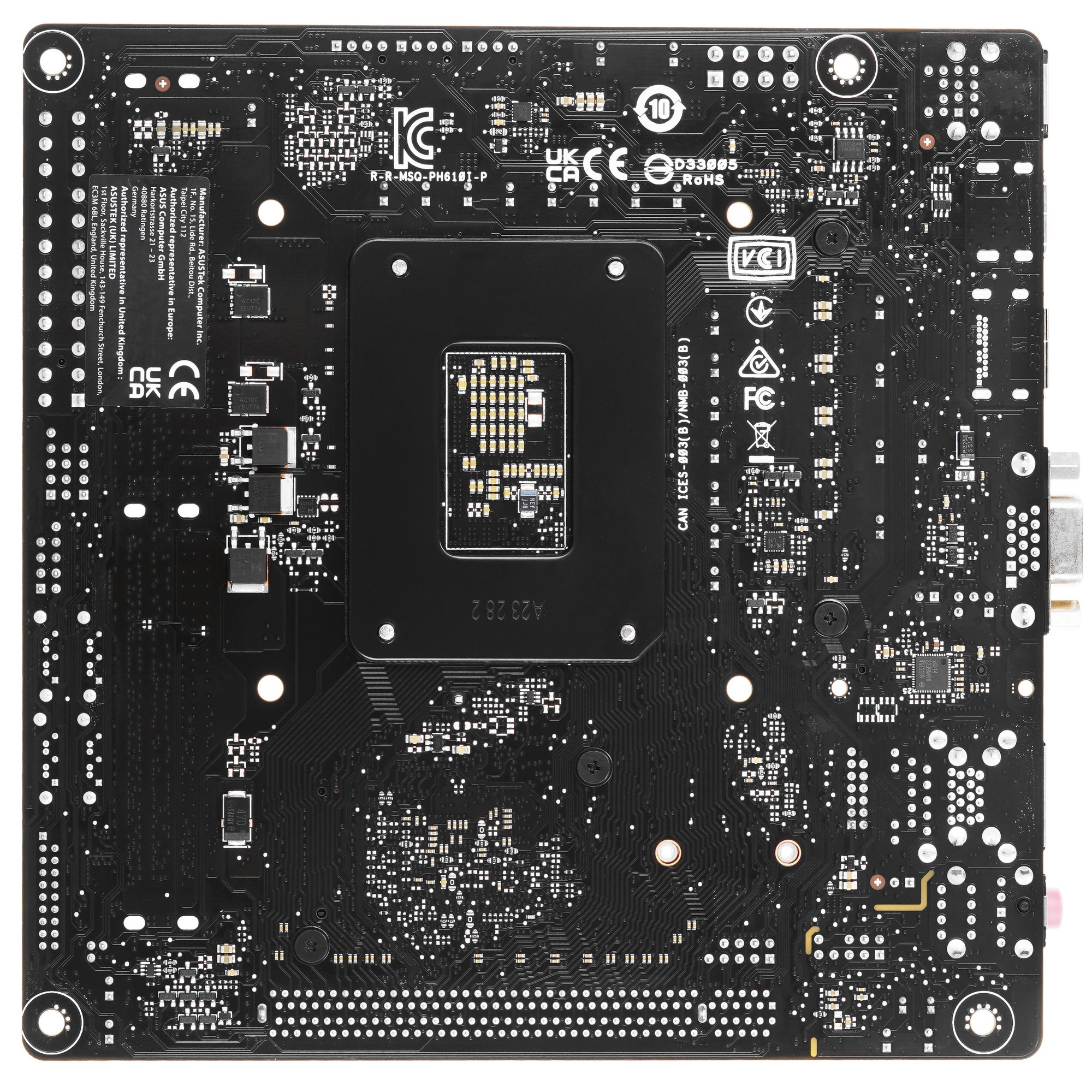 Материнская плата ASUS PRIME H610I-PLUS-CSM, LGA 1700, Intel H610, 2xDDR5, 4xSATA, 1xM.2 PCIe 3.0 x4