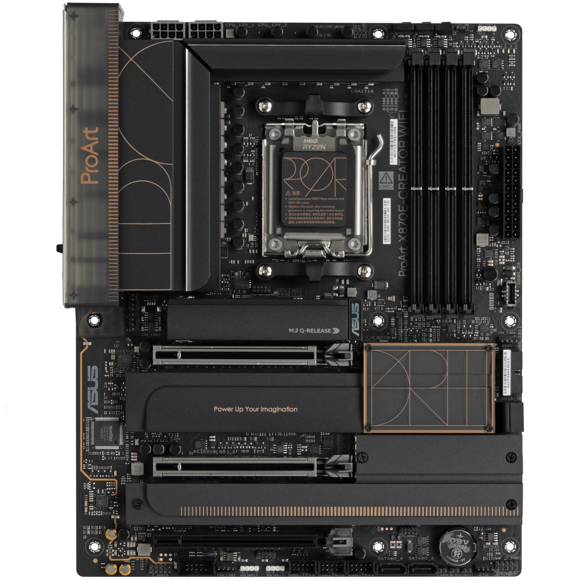 Материнская плата Asus PROART X870E-CREATOR WIFI SocketAM5 AMD X870 4xDDR5 ATX AC`97 8ch(7.1) 1 x 10