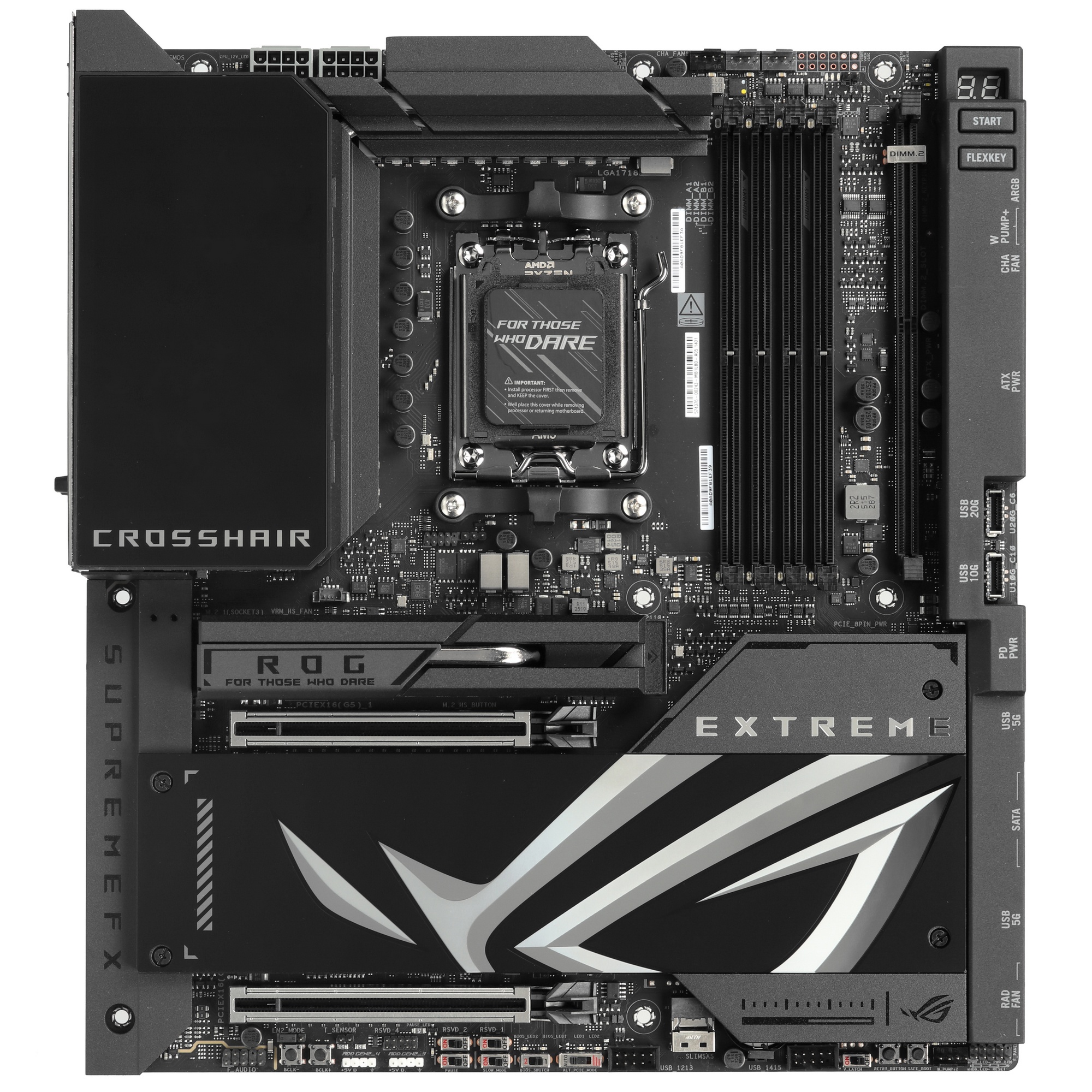Материнская плата ASUS ROG CROSSHAIR X870E EXTREME AM5 E-ATX 4xDDR5 2xPCIe x16 5xM.2 4xUSB-C HDMI 5G