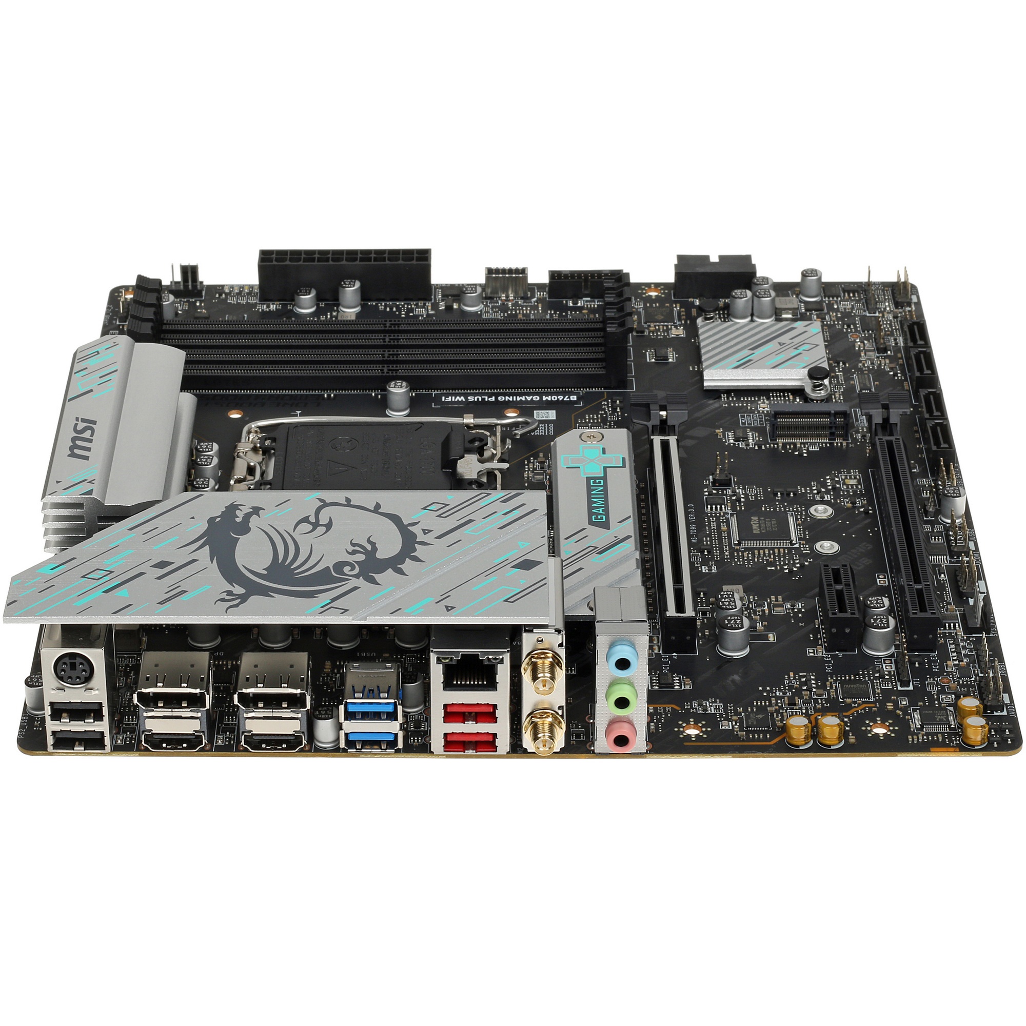 Материнская плата MSI B760M GAMING PLUS WIFI, LGA 1700, Intel B760, 4xDIMM DDR5, 4xSATA, 2xM.2, 1xPC