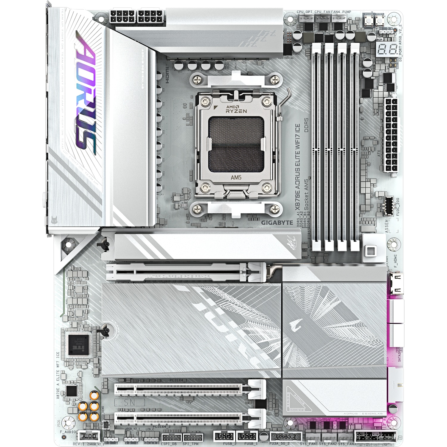 Материнская плата Gigabyte X870E A ELITE WF7 ICE