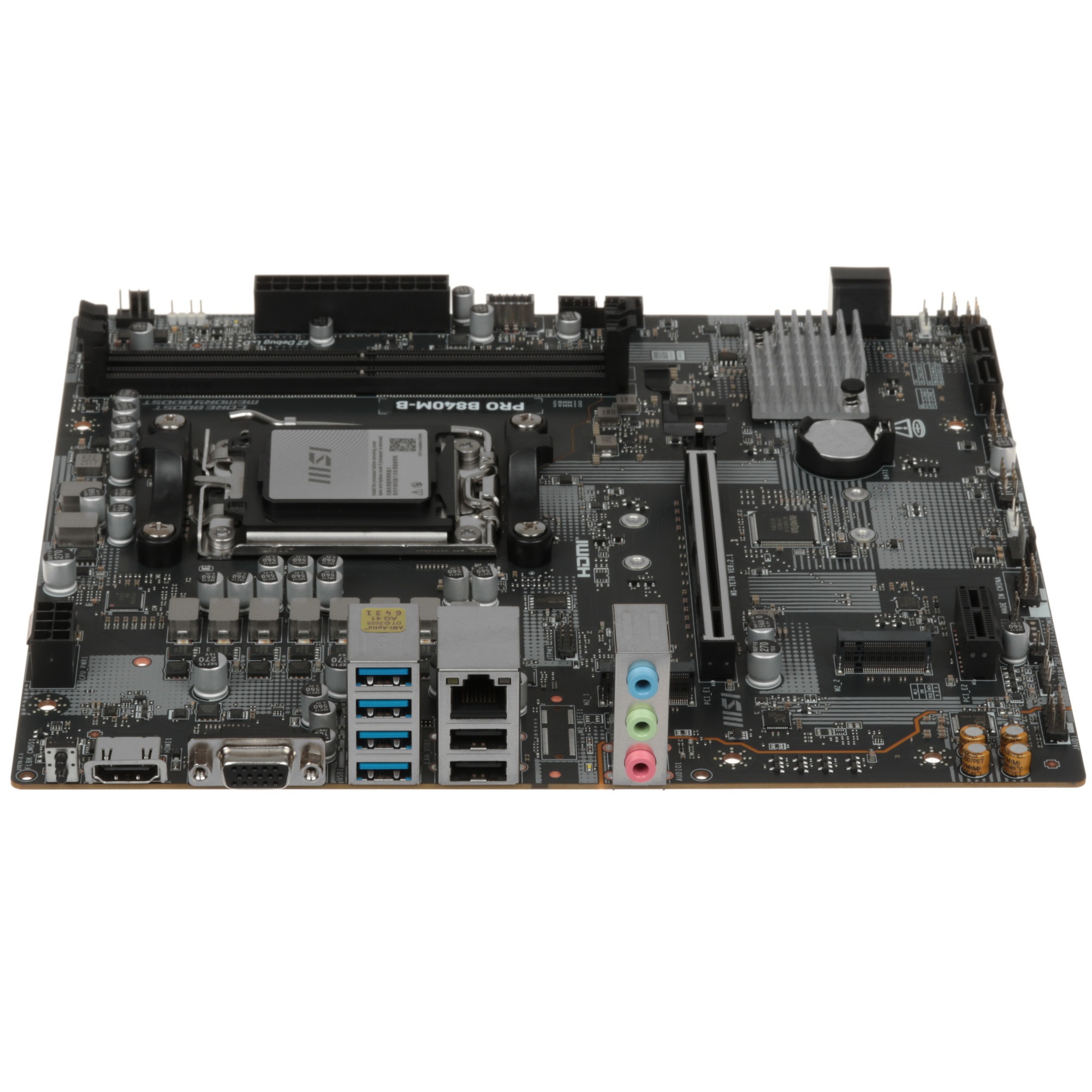 Материнская плата MSI PRO B840M-B B840, AM5, 2*DDR5, 1*PCIEx16, 1*PCIEx1, 2*M.2, 1*TypeC, 6*USB3.2Ge