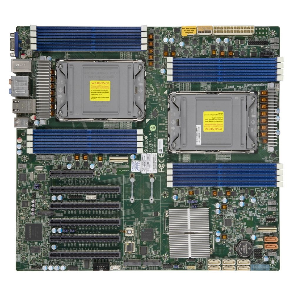 Серверная материнская плата Supermicro MBD-X12DAI-N6, 2xLGA 4189, Intel C621A, 16xDDR4, 8xSATA, 6xPC