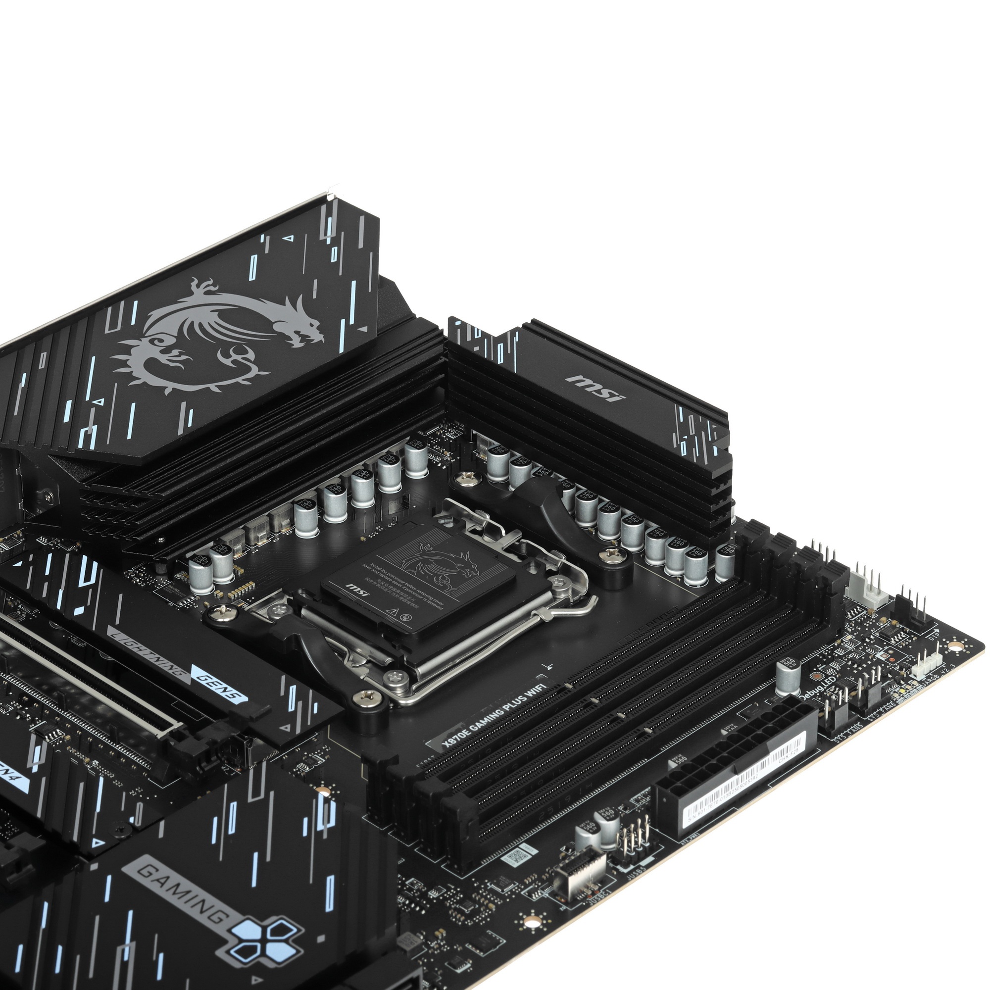 Материнская плата MSI X870E GAMING PLUS WIFI X870E, AM5, 4*DDR5, 3*PCIEx16, 1*PCIEx1, 3*M.2, 2*TypeC
