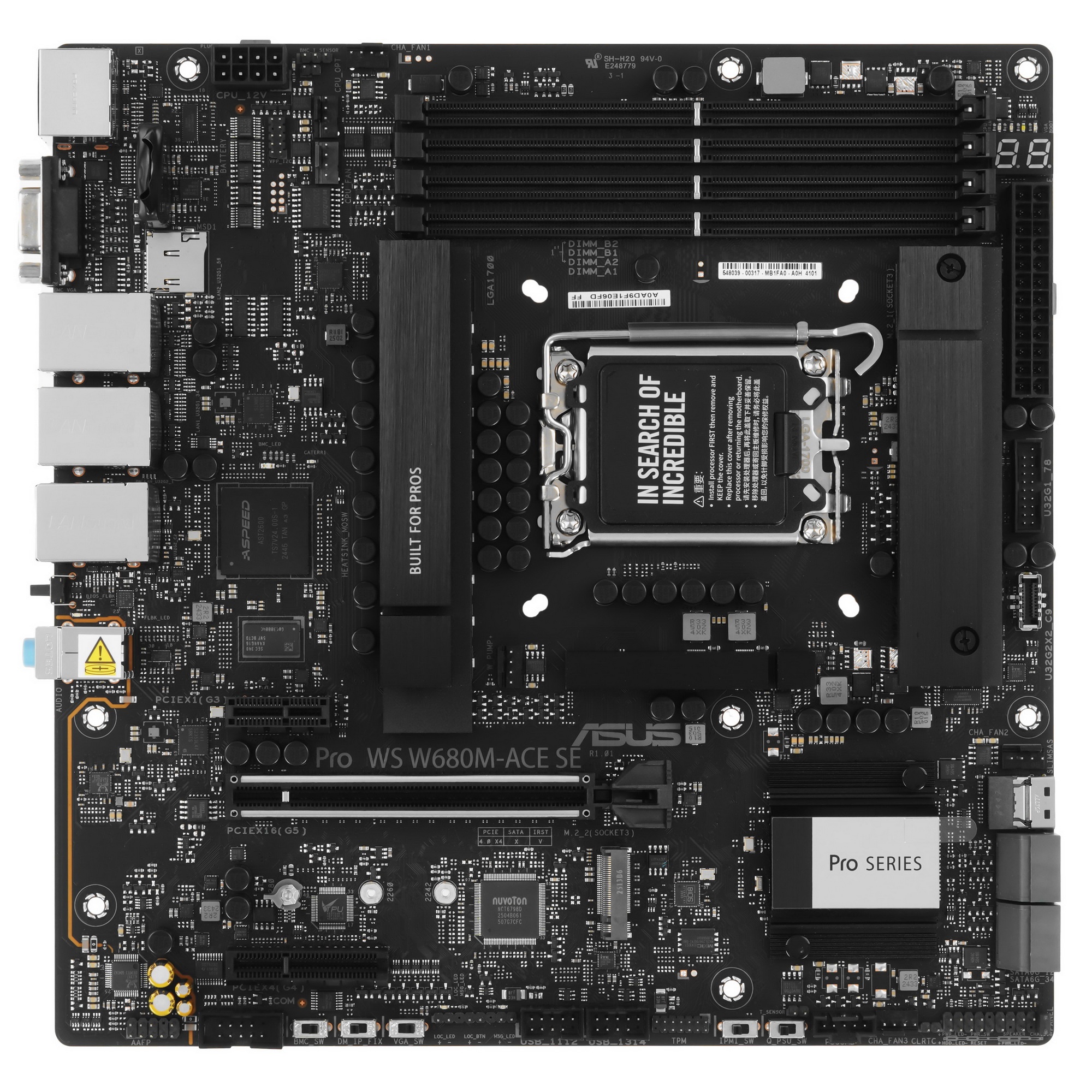 Материнская плата Asus PRO WS W680M-ACE SE PRO WS W680M-ACE SE