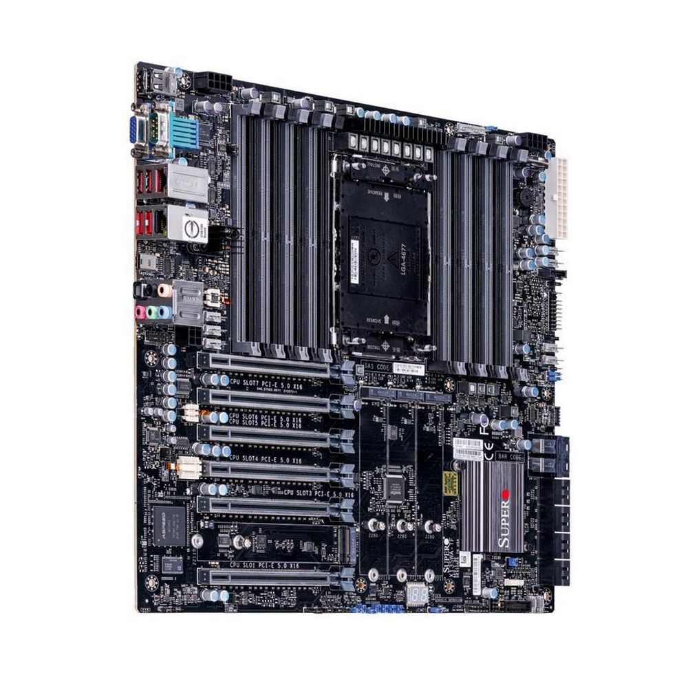 Материнская плата Supermicro MBD-X13SWA-TF-B, LGA 4677, Intel W790, 16xDDR5, 8xSATA, 4xM.2, 6xPCI-E