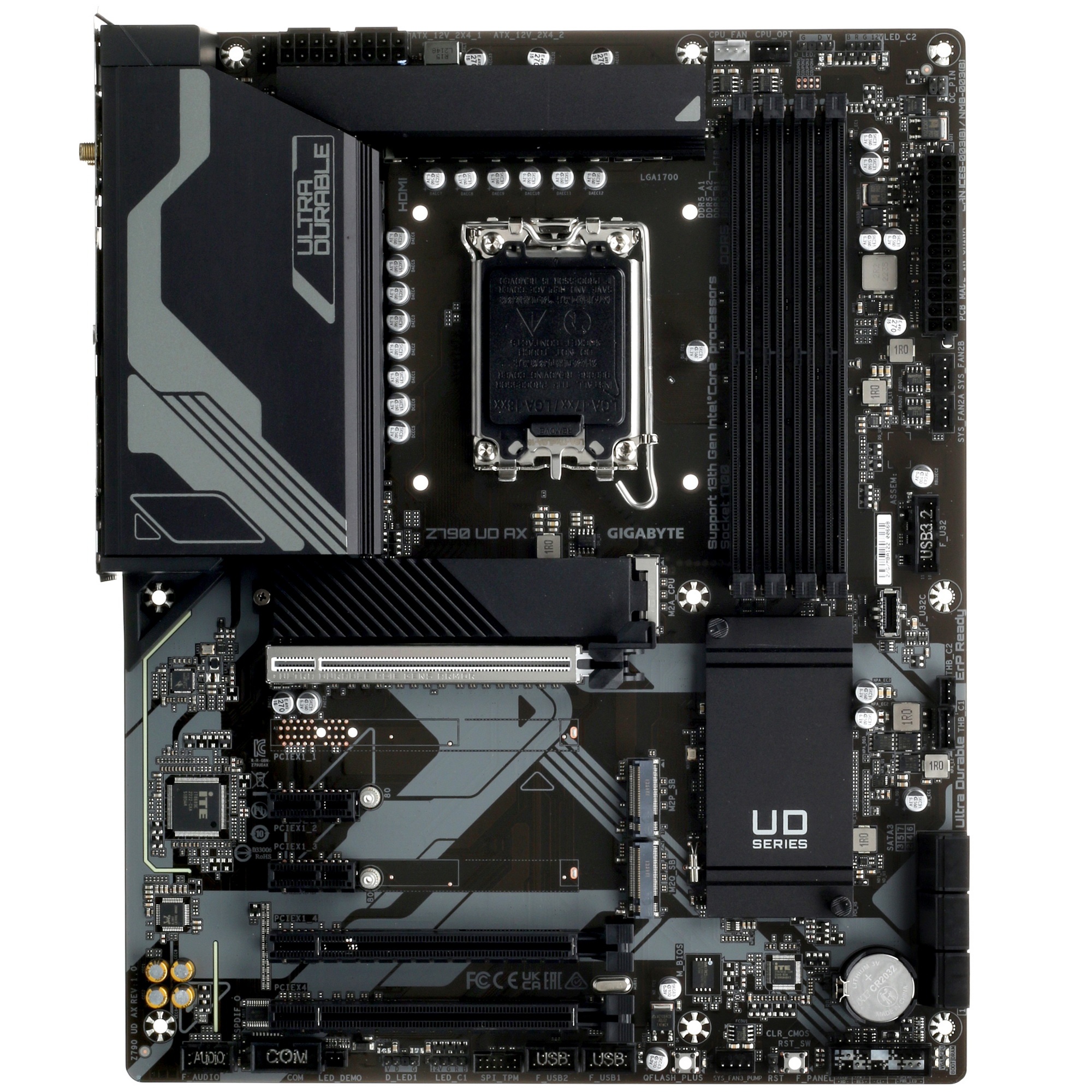 Материнская плата Gigabyte Z790 UD AX (1.2), LGA 1700, Intel Z790, 4xDDR5, 6xSATA, 3xM.2, 1xPCIe 5.0