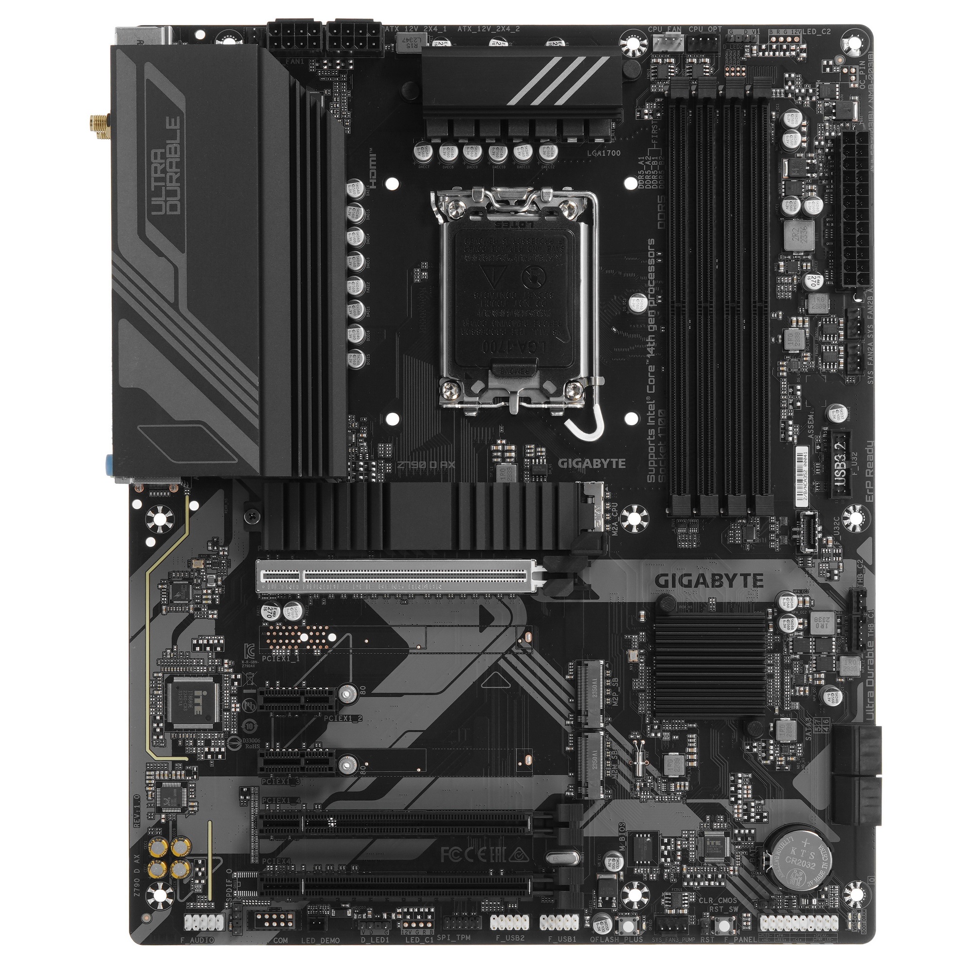 Материнская плата Gigabyte Z790 D AX, LGA 1700, Intel Z790, 4xDDR5, 4xSATA, 3xM.2, 1xPCI-E 5.0 x16,