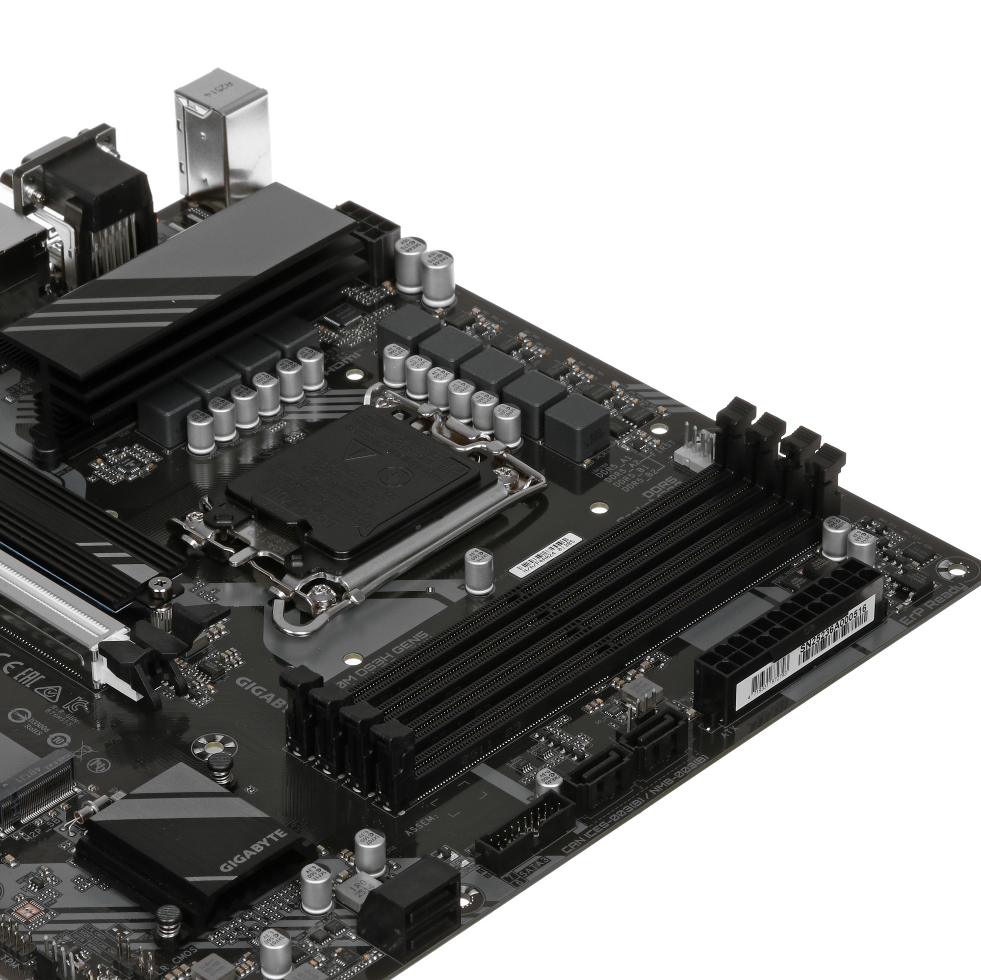 Материнская плата Gigabyte B760M DS3H GEN5 Soc-1700 Intel B760 4xDDR5 mATX AC`97 8ch(7.1) 2.5Gg RAID