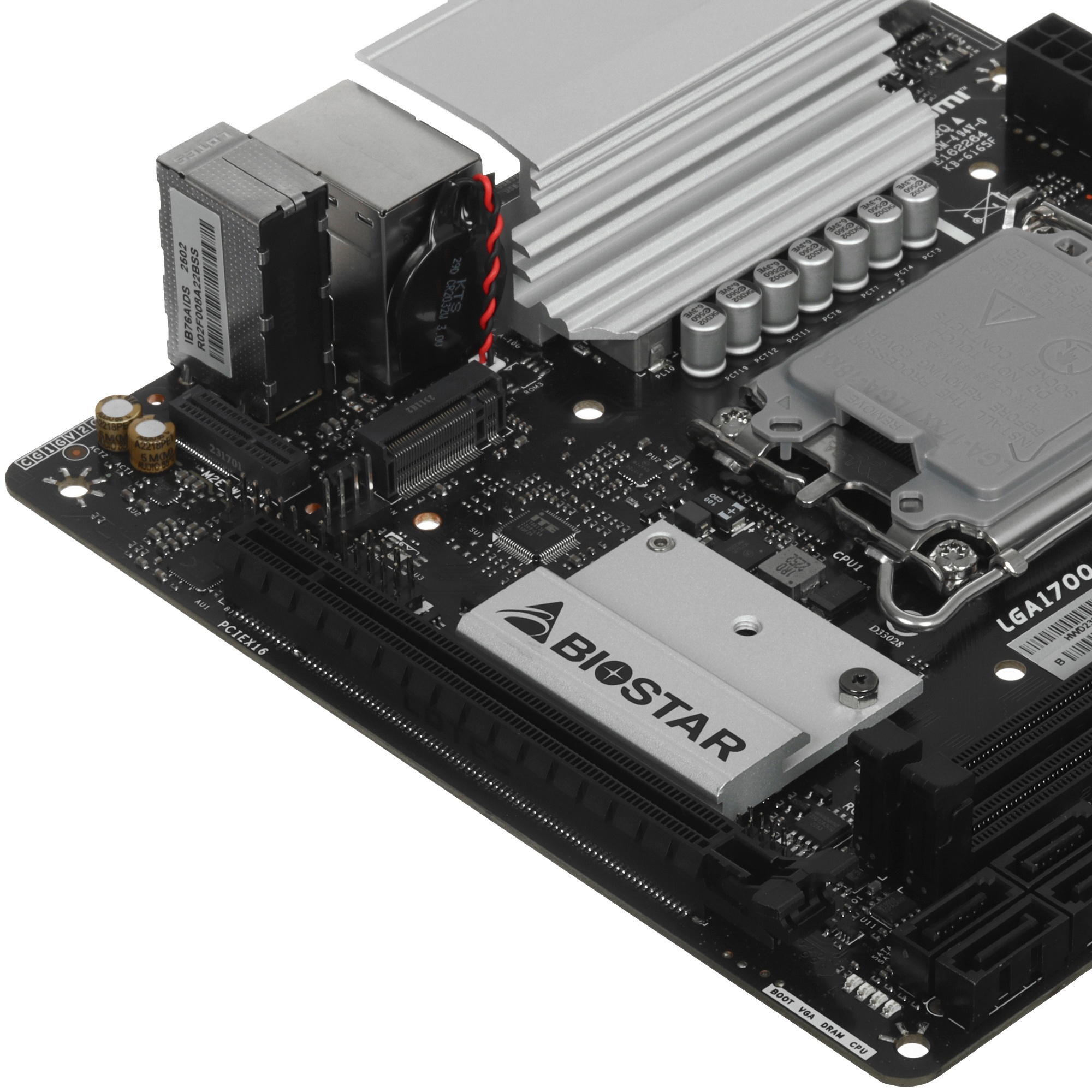 Материнская плата Biostar B760NH-E, LGA1700, Intel B760, 2xDDR5, 4xSATA, 1xM.2, 1xPCIe 5.0 x16, 1xDP