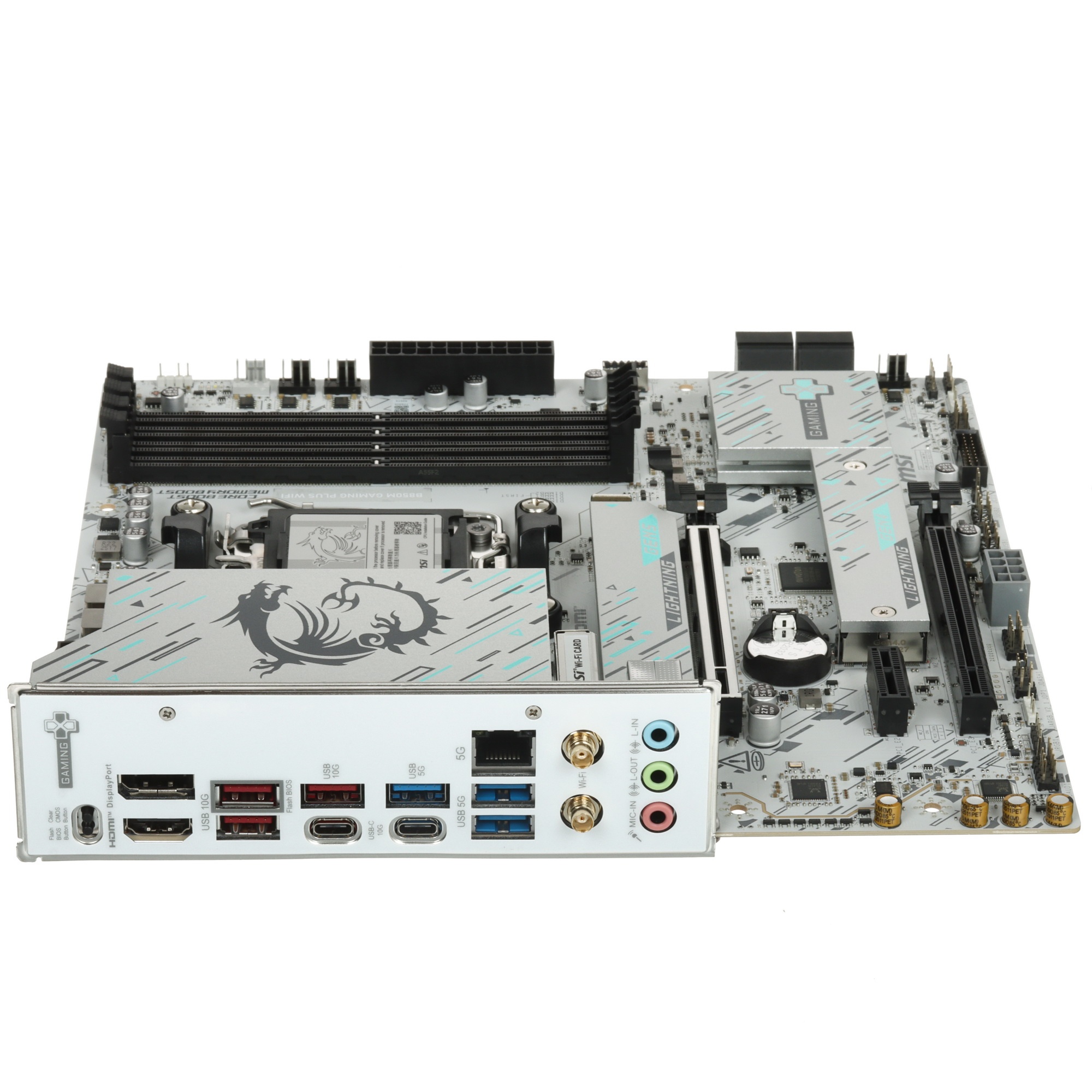 Материнская плата MSI B850M GAMING PLUS WIFI, AM5, AMD B850, 4xDDR5, 4xSATA, 2xM.2, 1xPCIe 5.0 x16,
