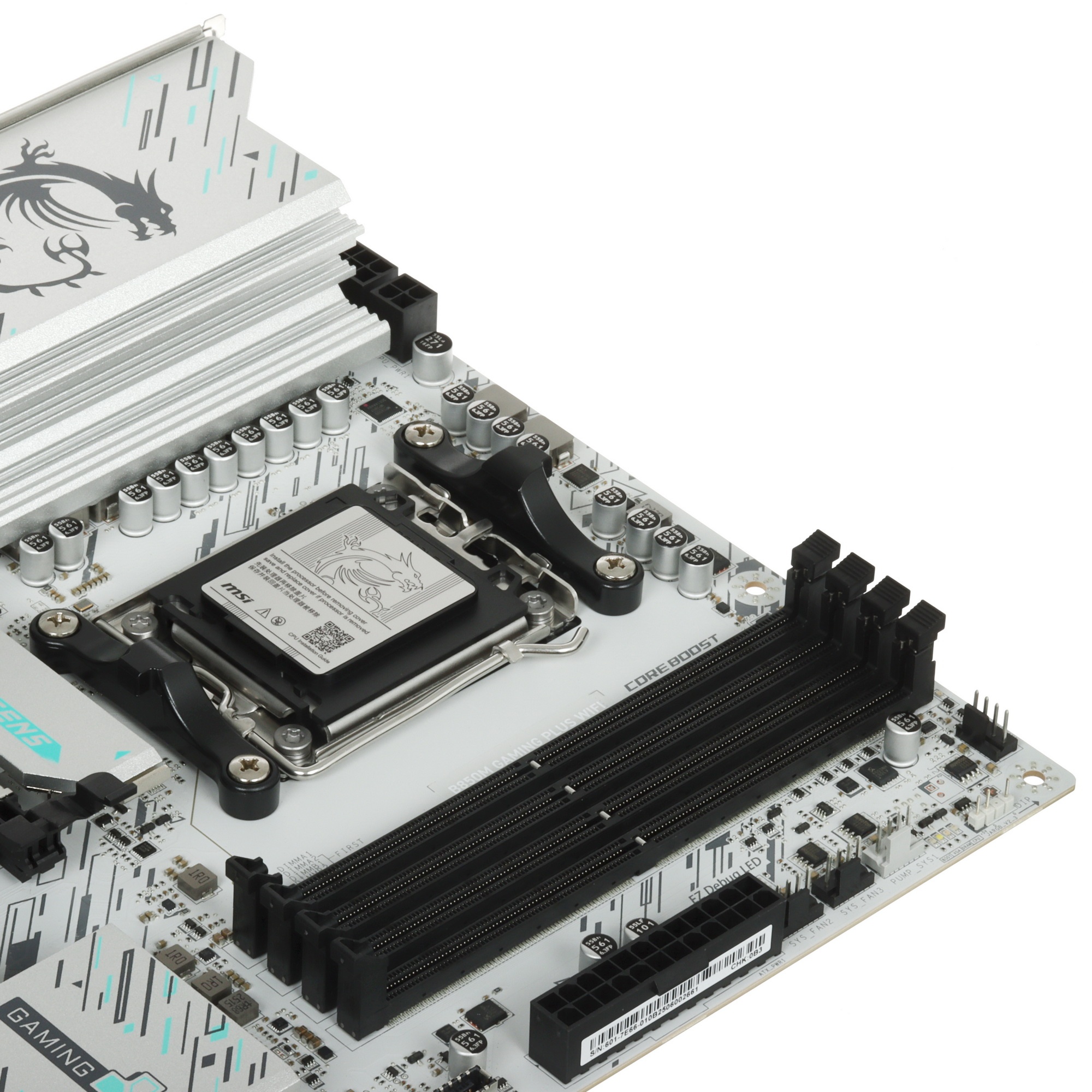 Материнская плата MSI B850M GAMING PLUS WIFI, AM5, AMD B850, 4xDDR5, 4xSATA, 2xM.2, 1xPCIe 5.0 x16,