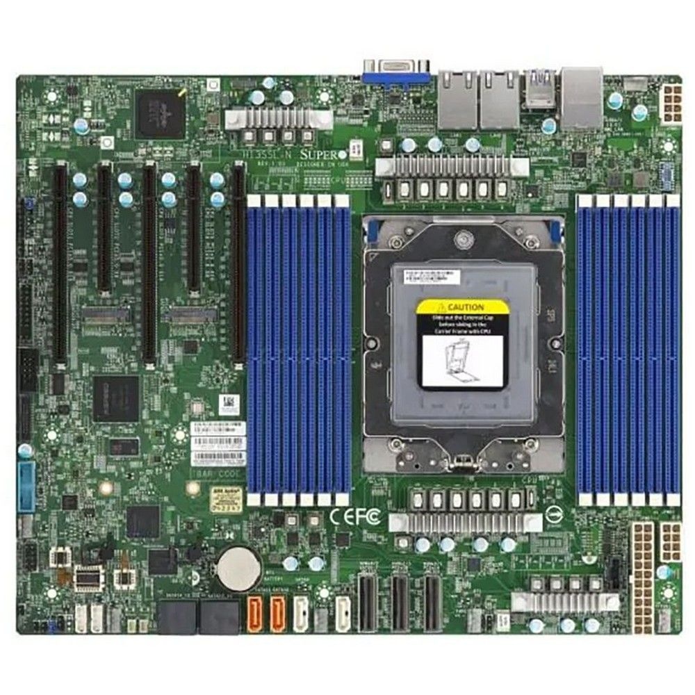 Материнская плата SuperMicro MBD-H13SSL-N-O, Socket SP5, SoC, 12xDDR5 ECC RDIMM/3DS RDIMM, 2xM.2, 3x