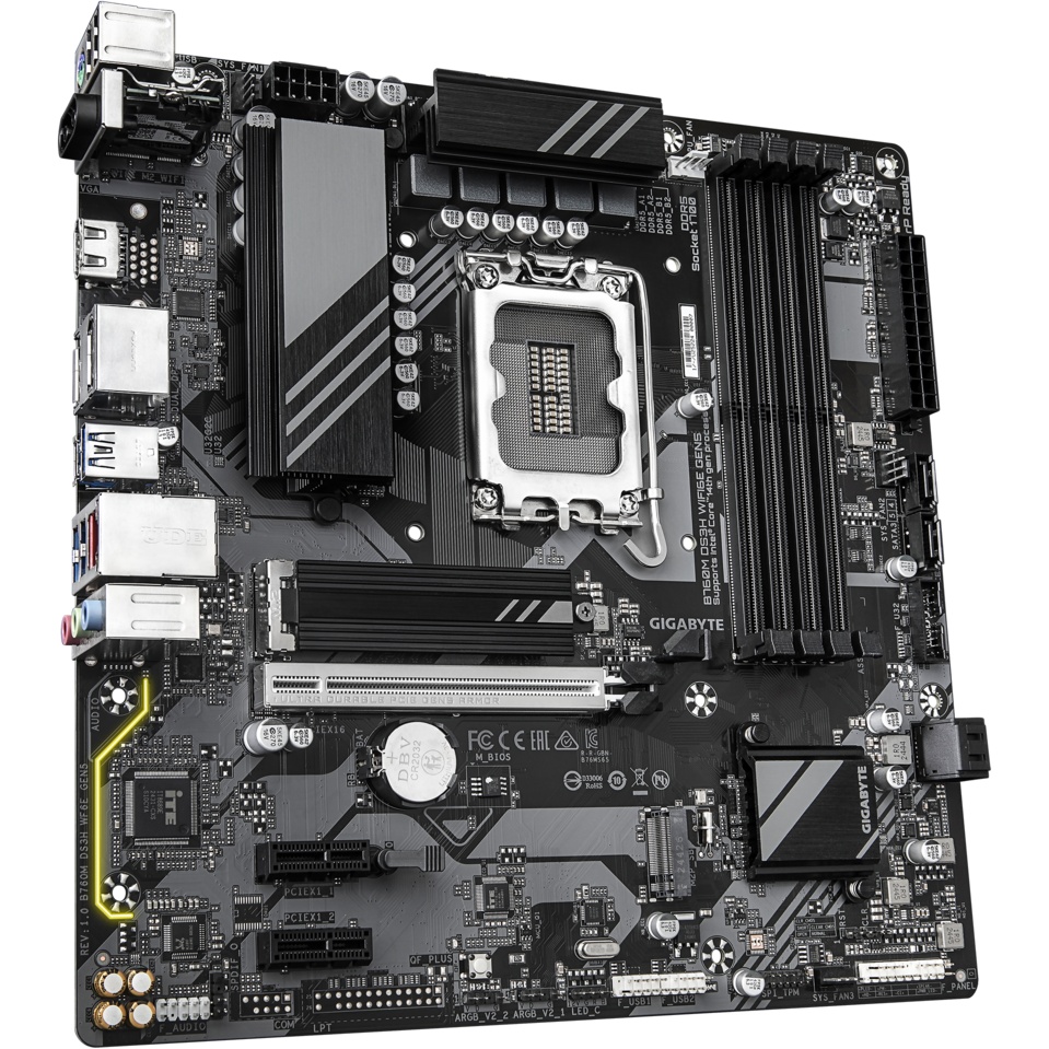 Матиринская плата Gigabyte B760M DS3H WF6E GEN5