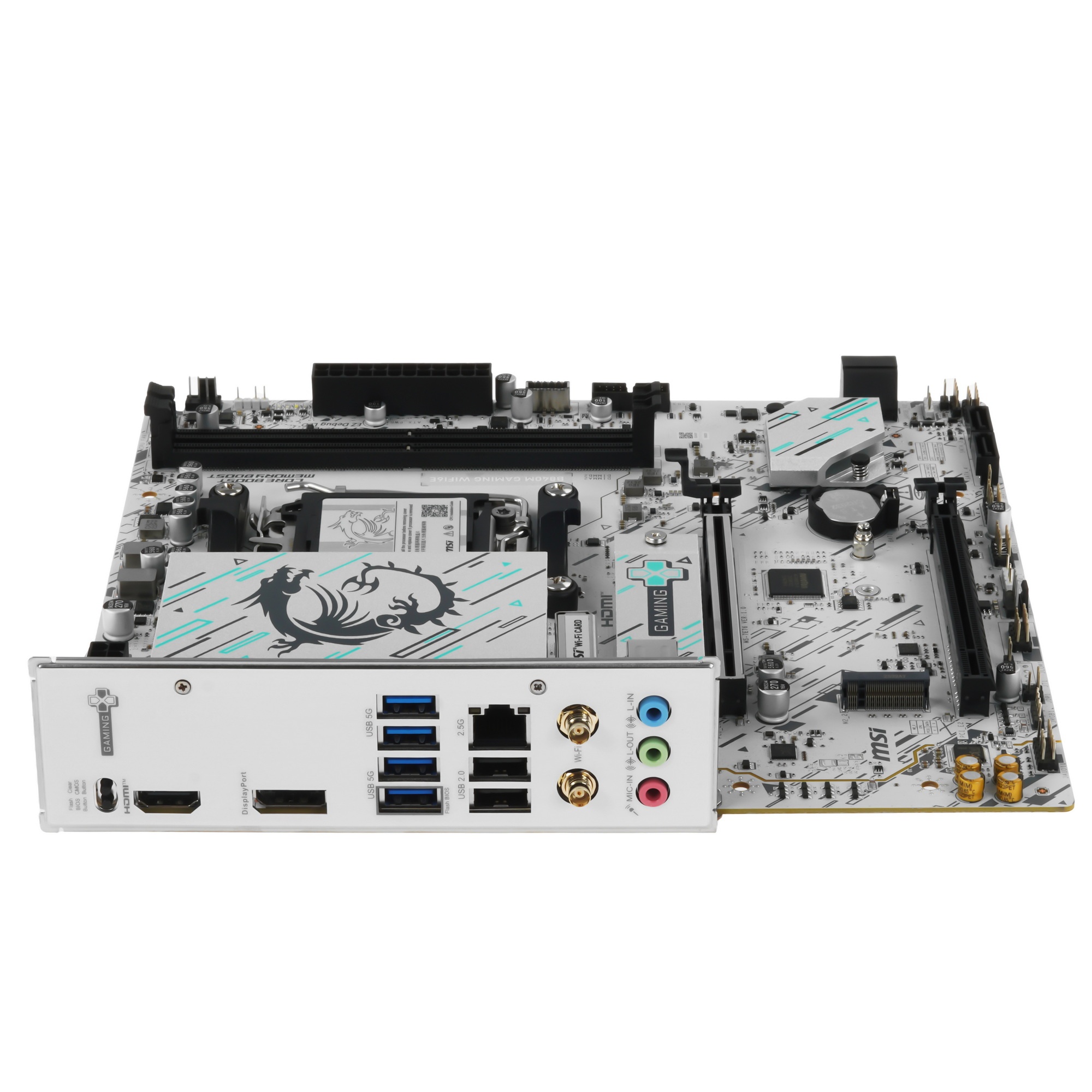 Материнская плата MSI B840M GAMING WIFI6E, AM5, AMD B840, 2xDDR5, 4xSATA, 2xM.2, 1xPCIe 4.0 x16, 1xP