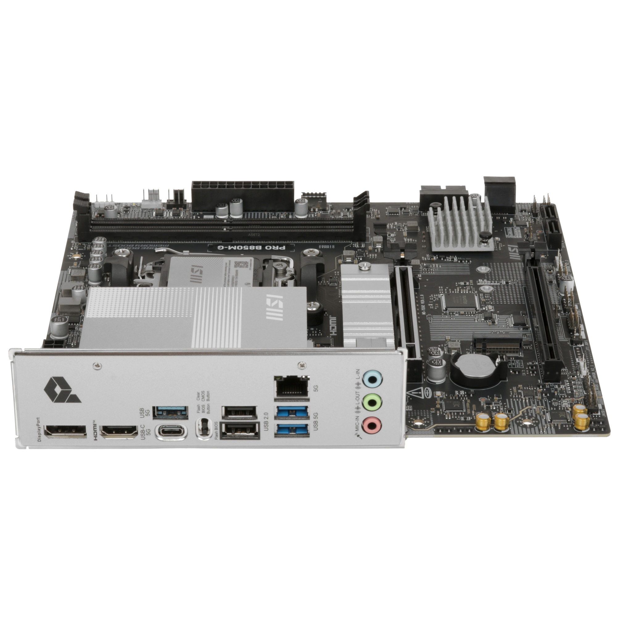 Материнская плата MSI PRO B850M-G SocketAM5 AMD B850 2xDDR5 mATX AC`97 8ch(7.1) 5Gigabit RAID+HDMI+D