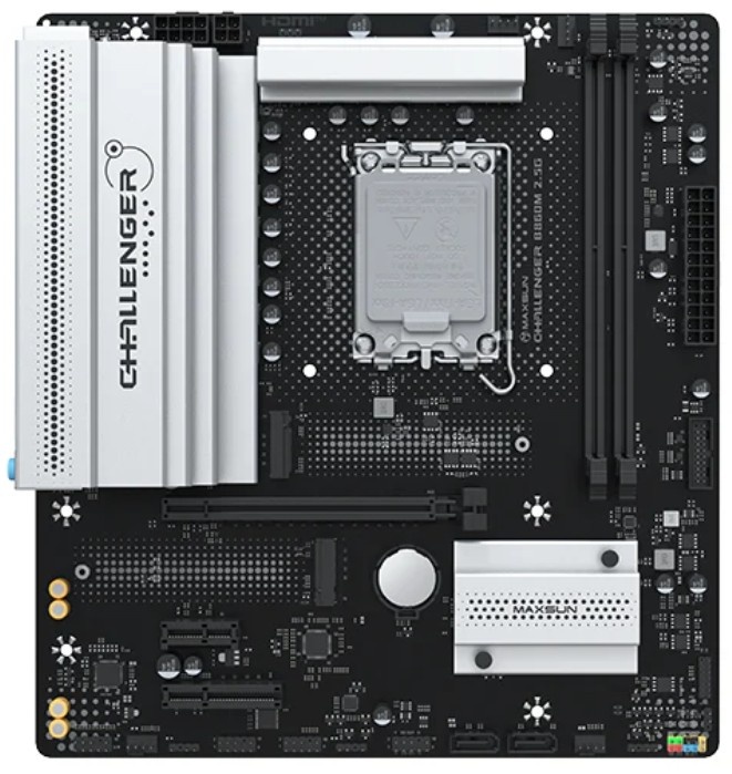 Материнская плата Maxsun MS-Challenger B860M 2.5G B860, LGA1851, 2*DDR5, 1*PCIEx16, 1*PCIEx4, 1*PCIE
