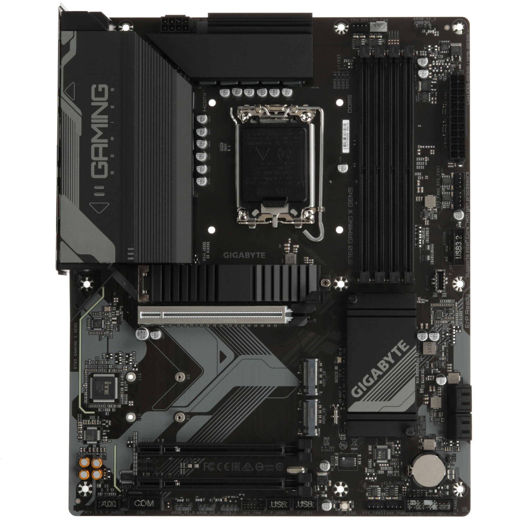 Материнская плата Gigabyte B760 GAMING X GEN5 Soc-1700 Intel B760 4xDDR5 ATX AC`97 8ch(7.1) 2.5Gg RA