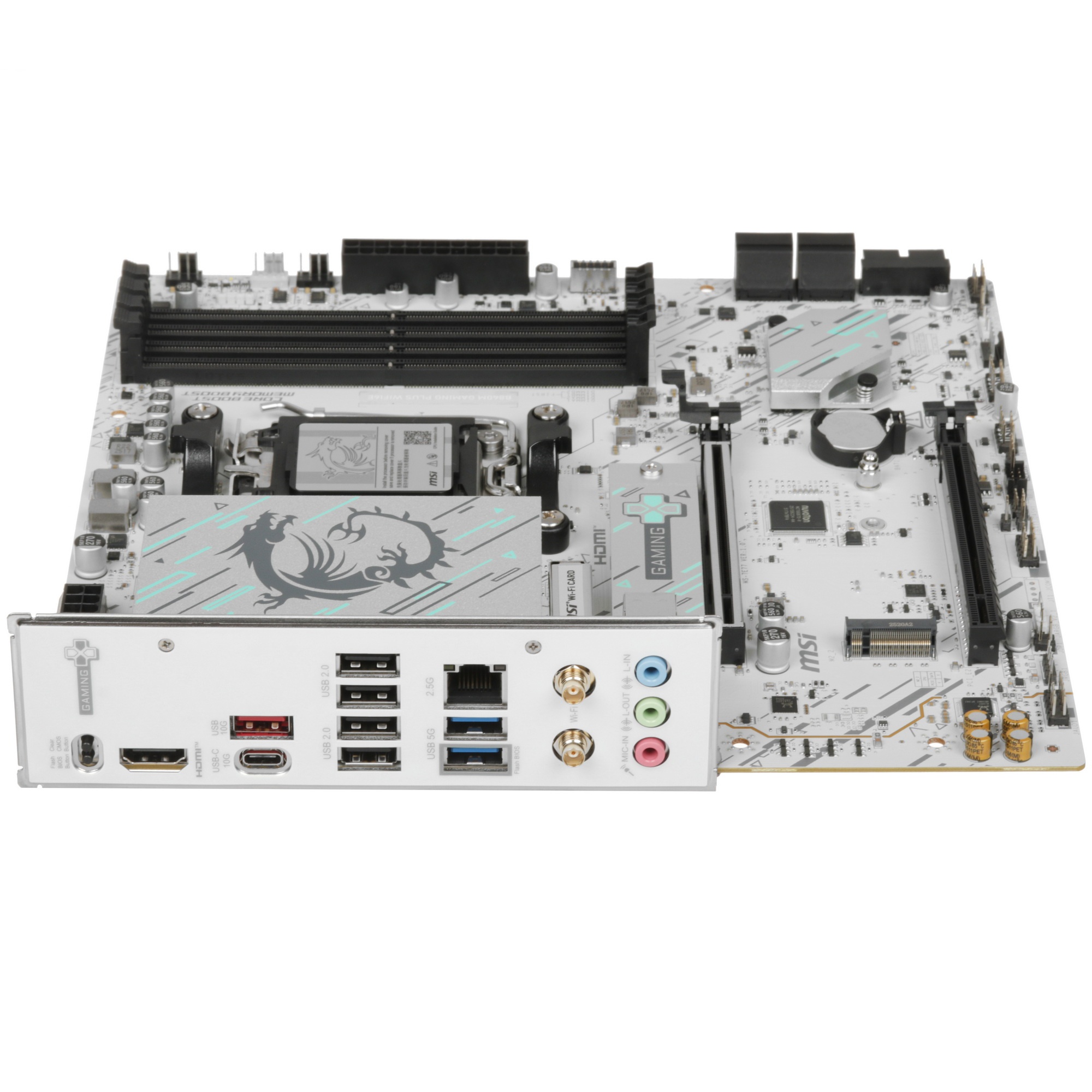 Материнская плата MSI B840M GAMING PLUS WIFI6E, AM5, AMD B840, 4xDDR5, 4xSATA, 2xM.2, 1xPCIe 4.0 x16