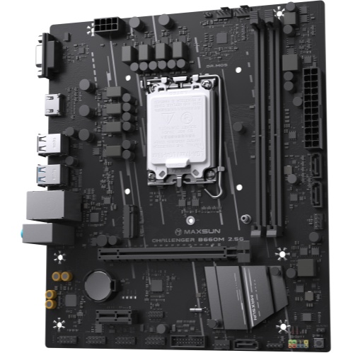 Материнская плата Maxsun MS-Challenger B660M 2.5G B660, LGA1700, 2*DDR4, 1*PCIEx16, 1*PCIEx1, 1*M.2,
