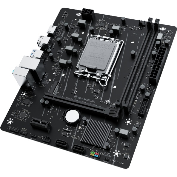 Материнская плата Maxsun MS-Challenger H610M-H V1 H610, LGA1700, 2*DDR4, 1*PCIEx16, 1*PCIEx1, 1*M.2,