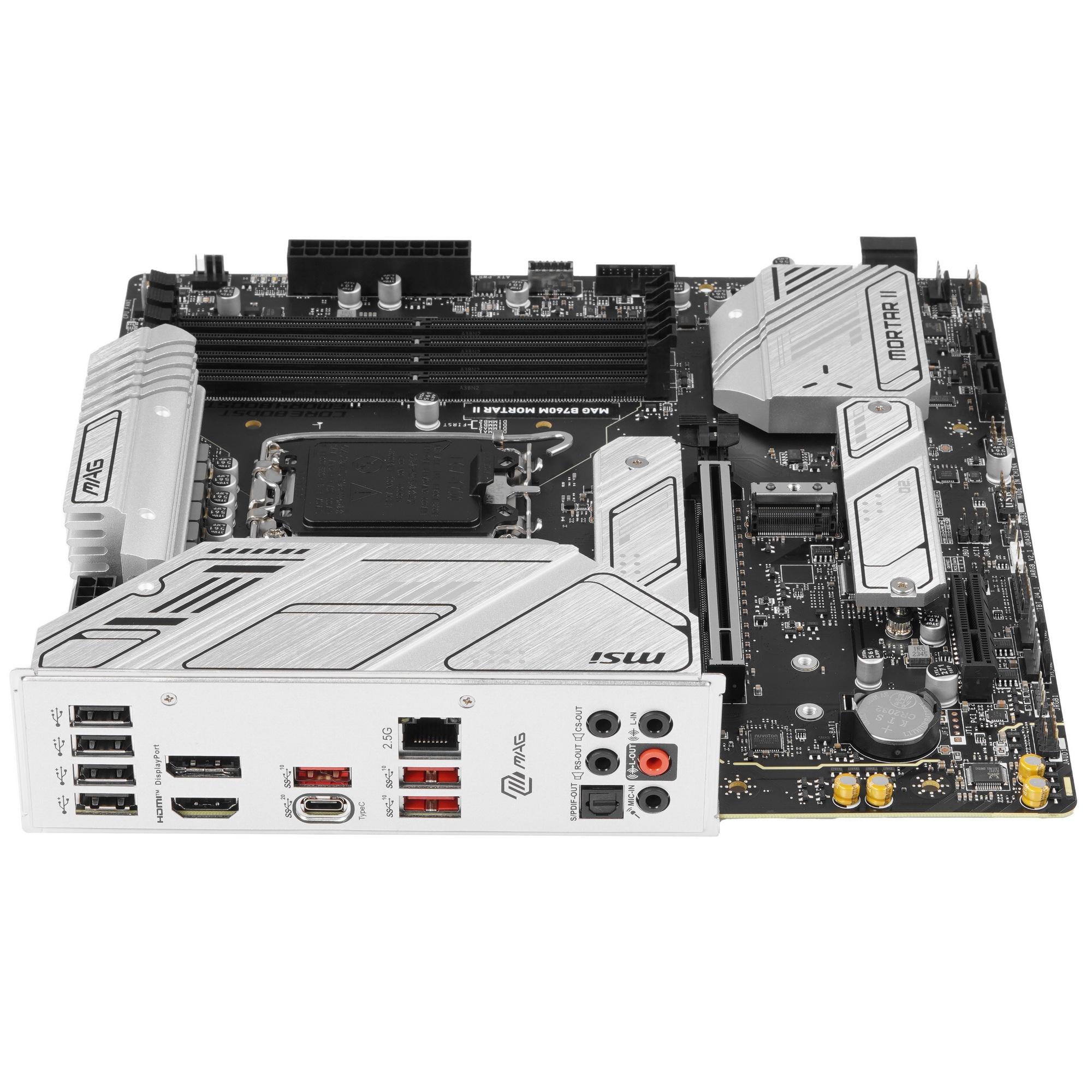 Материнская плата MSI MAG B760M MORTAR II, LGA 1700, Intel B760, 4xDDR5, 4xSATA, 3xM.2, 1xPCIe 5.0 x