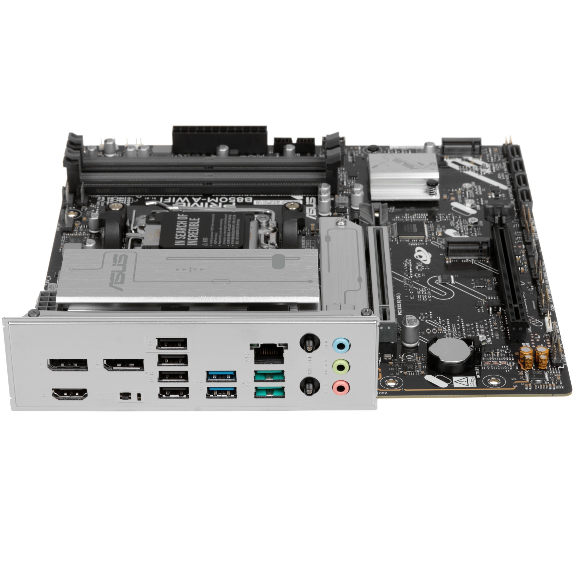 Материнская плата ASUS PRIME B850M-A WIFI, AM5, AMD B850, 4xDDR5, 4xSATA, 3xM.2, 1xPCIe 5.0 x16, 1xP