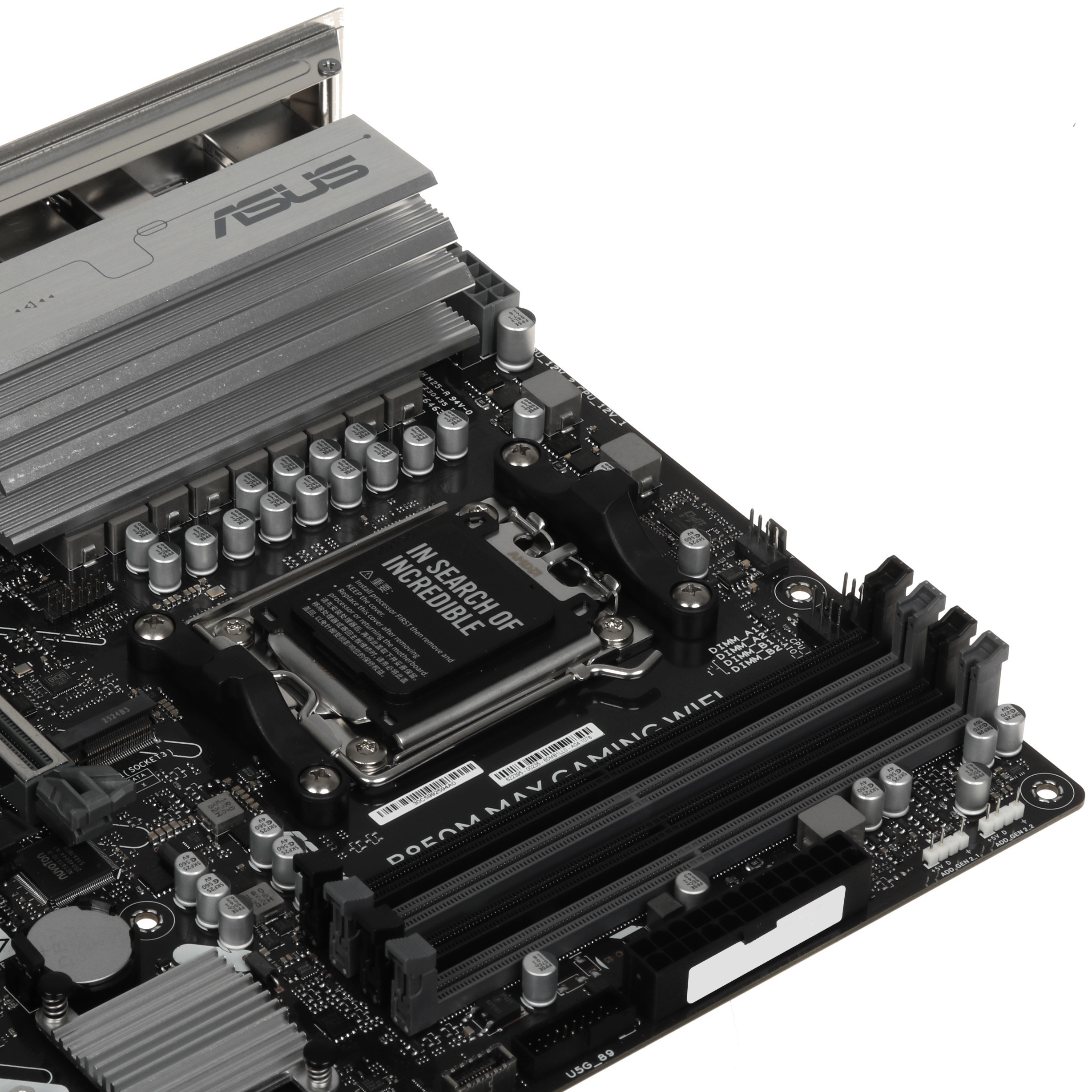 Материнская плата ASUS B850M MAX GAMING WIFI AM5 mATX 4xDDR5 4xPCIEx16 3xM.2 USB-C DP HDMI GLAN Wi-F