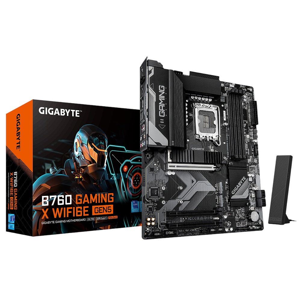 Материнская плата Gigabyte B760 G X WF6E GEN5 Soc-1700 Intel B760 4xDDR5 ATX AC`97 8ch(7.1) 2.5Gg RA
