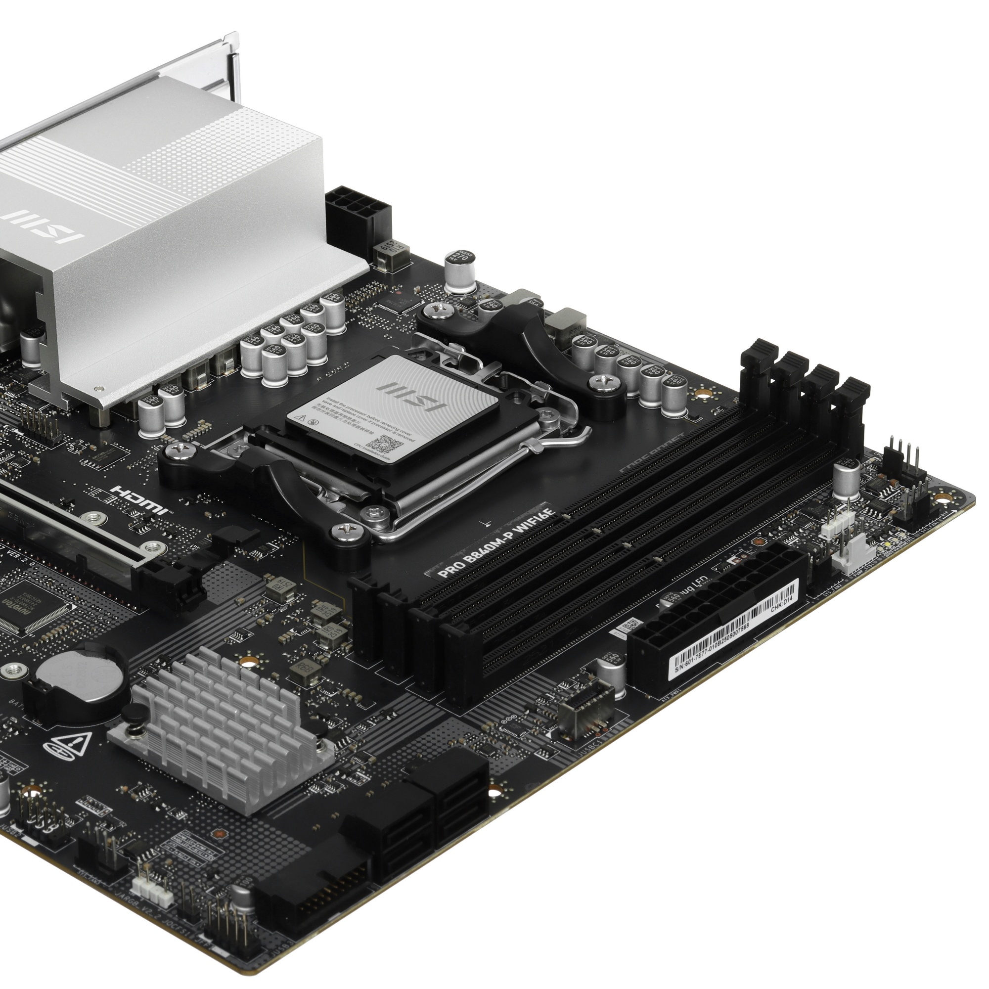Материнская плата MSI PRO B840M-P WIFI6E SocketAM5 AMD B840 4xDDR5 ATX AC`97 8ch(7.1) 2.5Gg RAID+HDM