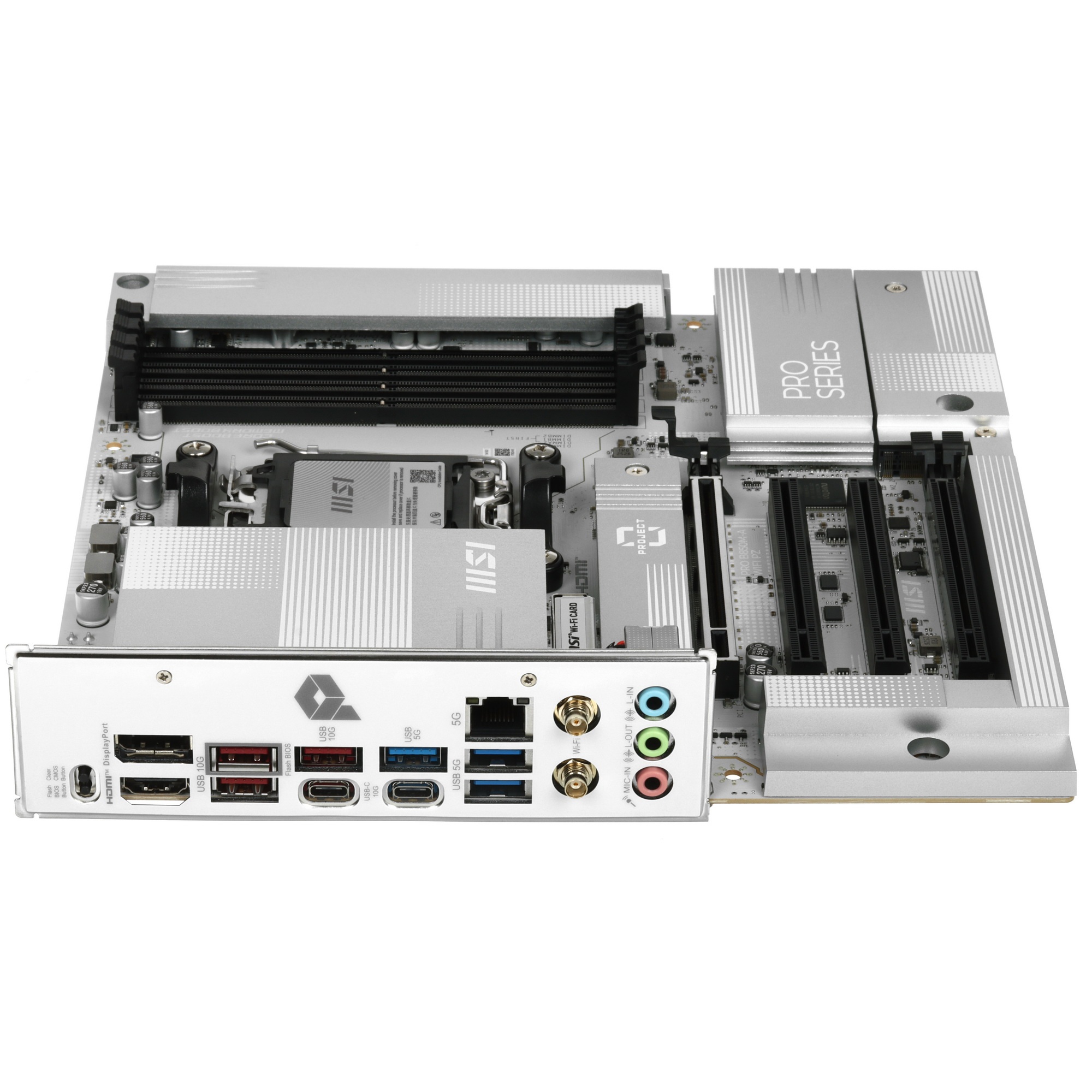 Материнская плата MSI PRO B850M-A WIFI PZ B850, AM5, 4*DDR5, 4*PCIEx16, 2*M.2, 3*TypeC, 3*USB3.2Gen2