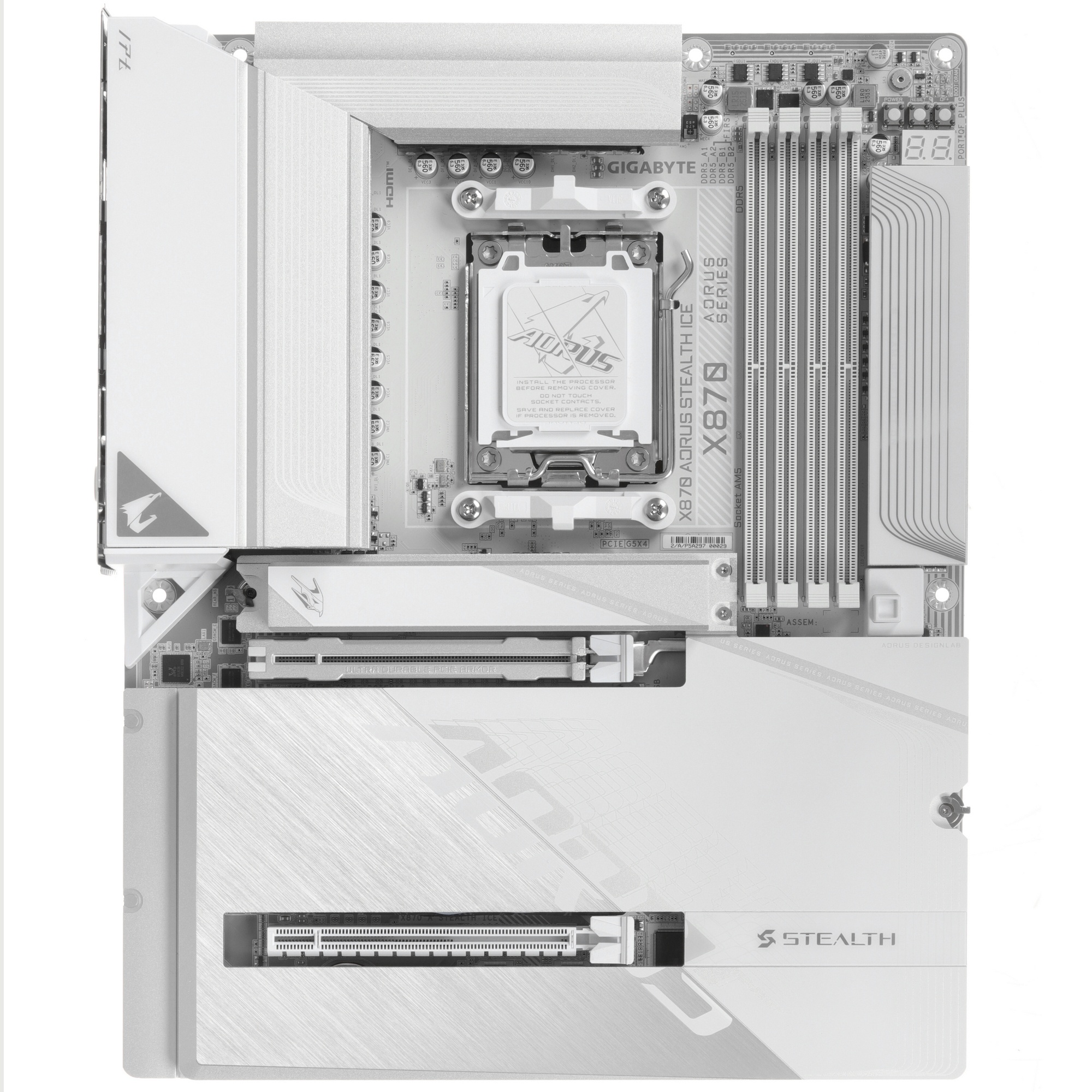 Материнская плата GigaByte X870 Aorus Stealth Ice rev. 1.0