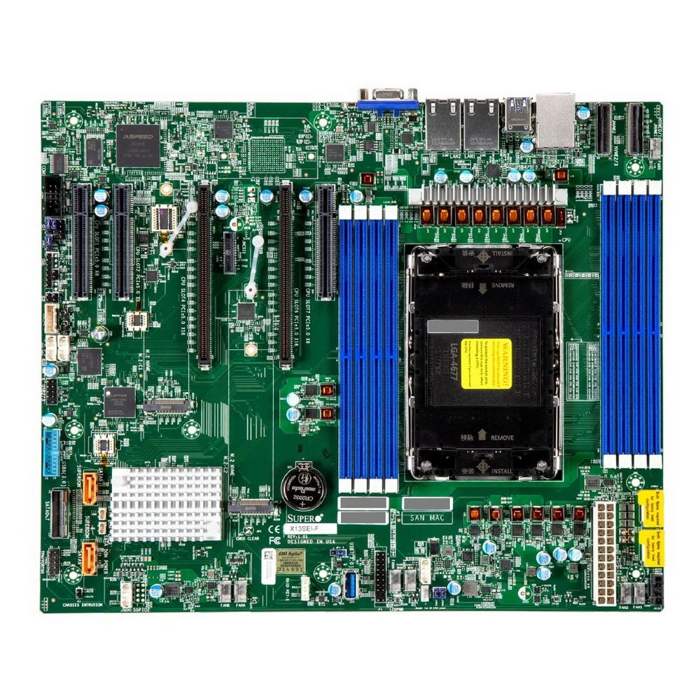 Серверная материнская плата Supermicro X13SEI-F-B, сокет LGA 4677, 8xDDR5, 10xSATA, 2xM.2, 2xPCI-E 5