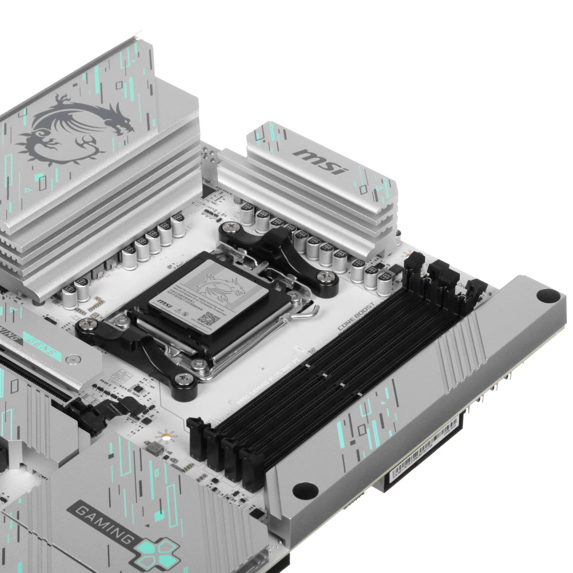 Материнская плата MSI B850 GAMING PLUS WIFI PZ B850, AM5, 4*DDR5, 4*PCIEx16, 3*M.2, 3*TypeC, 1*USB3.
