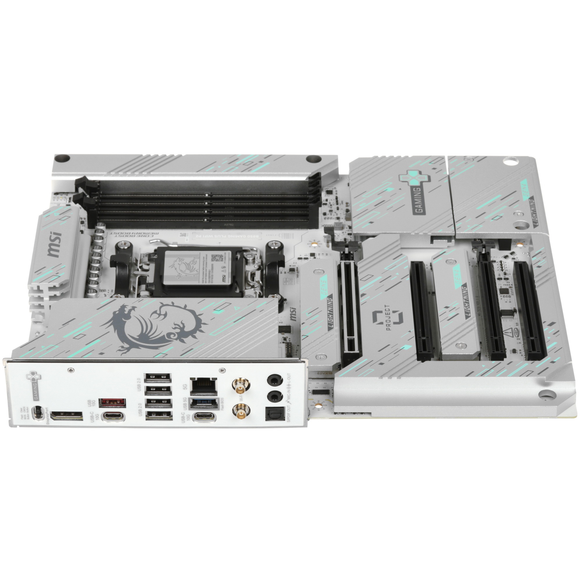 Материнская плата MSI B850 GAMING PLUS WIFI PZ B850, AM5, 4*DDR5, 4*PCIEx16, 3*M.2, 3*TypeC, 1*USB3.