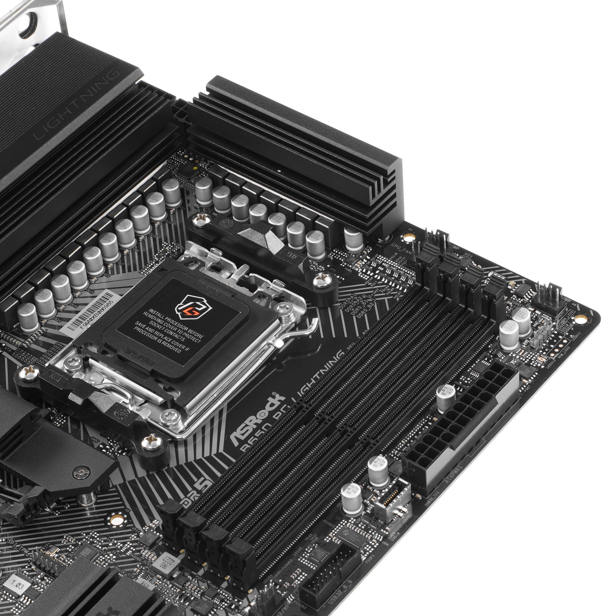 Материнская плата ASRock B650 PG Lightning, AM5, AMD B650, 4xDDR5, 4xSATA, 3xM.2, 1xPCI-E 4.0 x16, 1