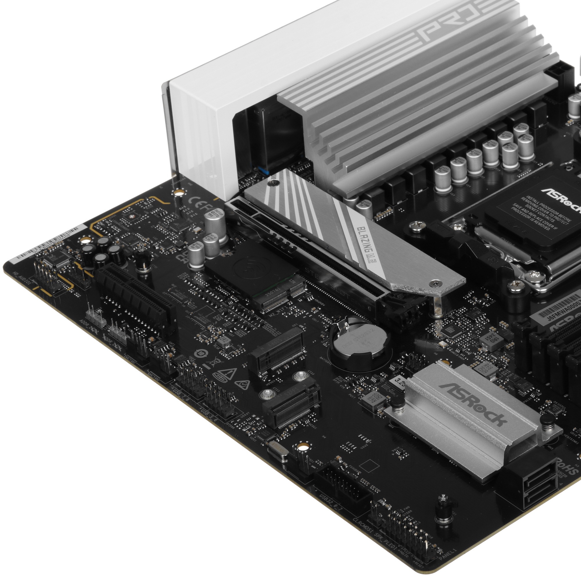 Материнская плата ASROCK B850M PRO RS WIFI, AM5, B850, 4*DDR5, 4*SATA, 3*M.2, 4*USB 2.0, 3*USB 3.2,
