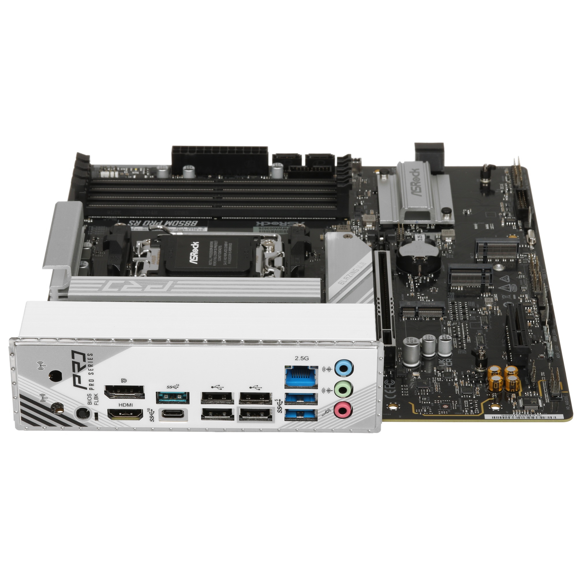 Материнская плата ASROCK B850M PRO RS, AM5, B850, 4*DDR5, 4*SATA, 3*M.2, 4*USB 2.0, 3*USB 3.2, Type-