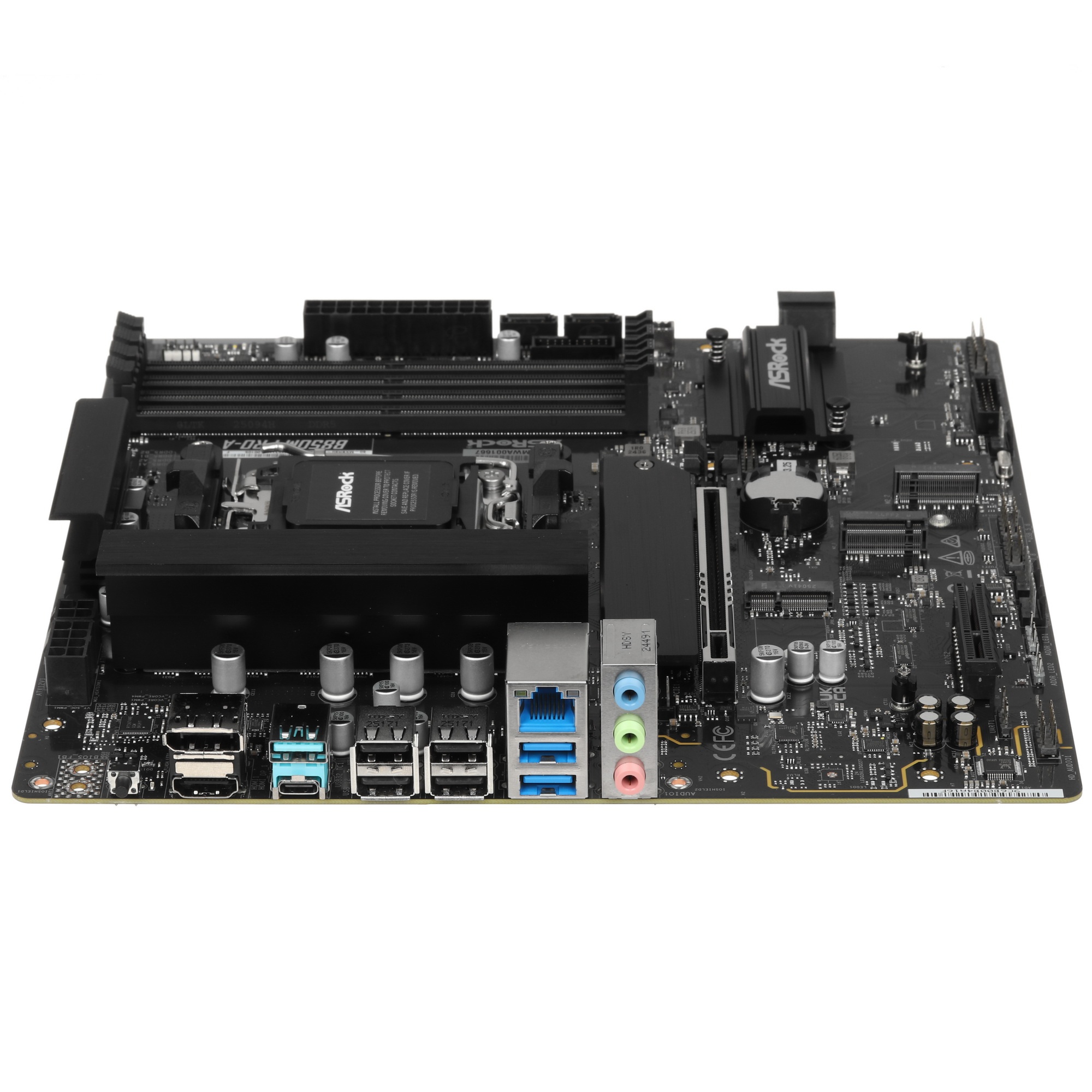 Материнская плата ASROCK B850M PRO-A, AM5, B850, 4*DDR5, 4*SATA, 4*M.2, 4*USB 2.0, 3*USB 3.2, 2*Type