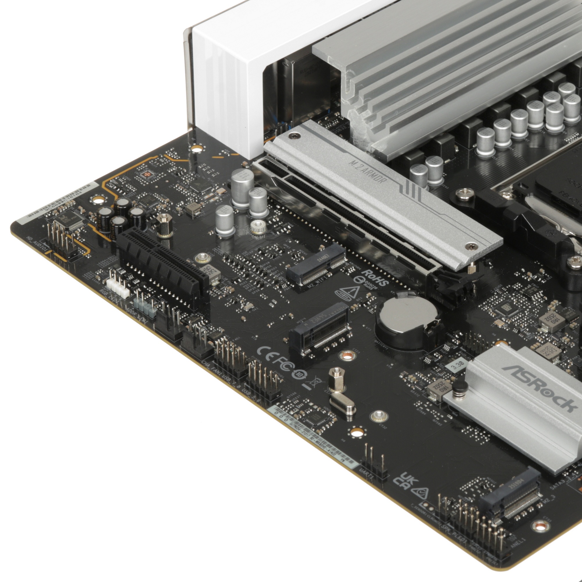Материнская плата ASROCK A620AM Pro RS, AM5, AMD A620, 4xDDR5, 2xSATA, 3xM.2, 1xPCIe 4.0 x16, 1xPCIe