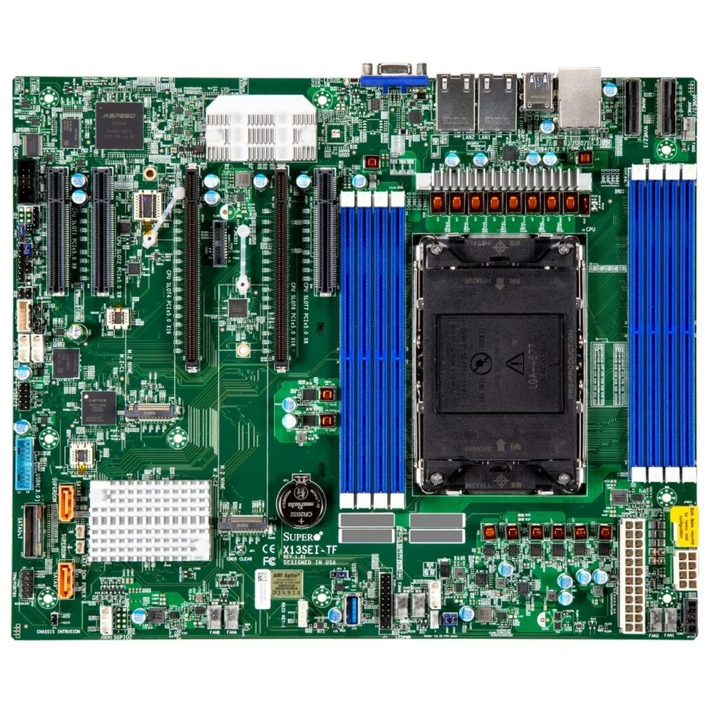 Материнская плата Supermicro MBD-X13SEI-TF-B 1xLGA-4677,Intel Xeon SP gen 4, Intel C741, 8x DDR5 480