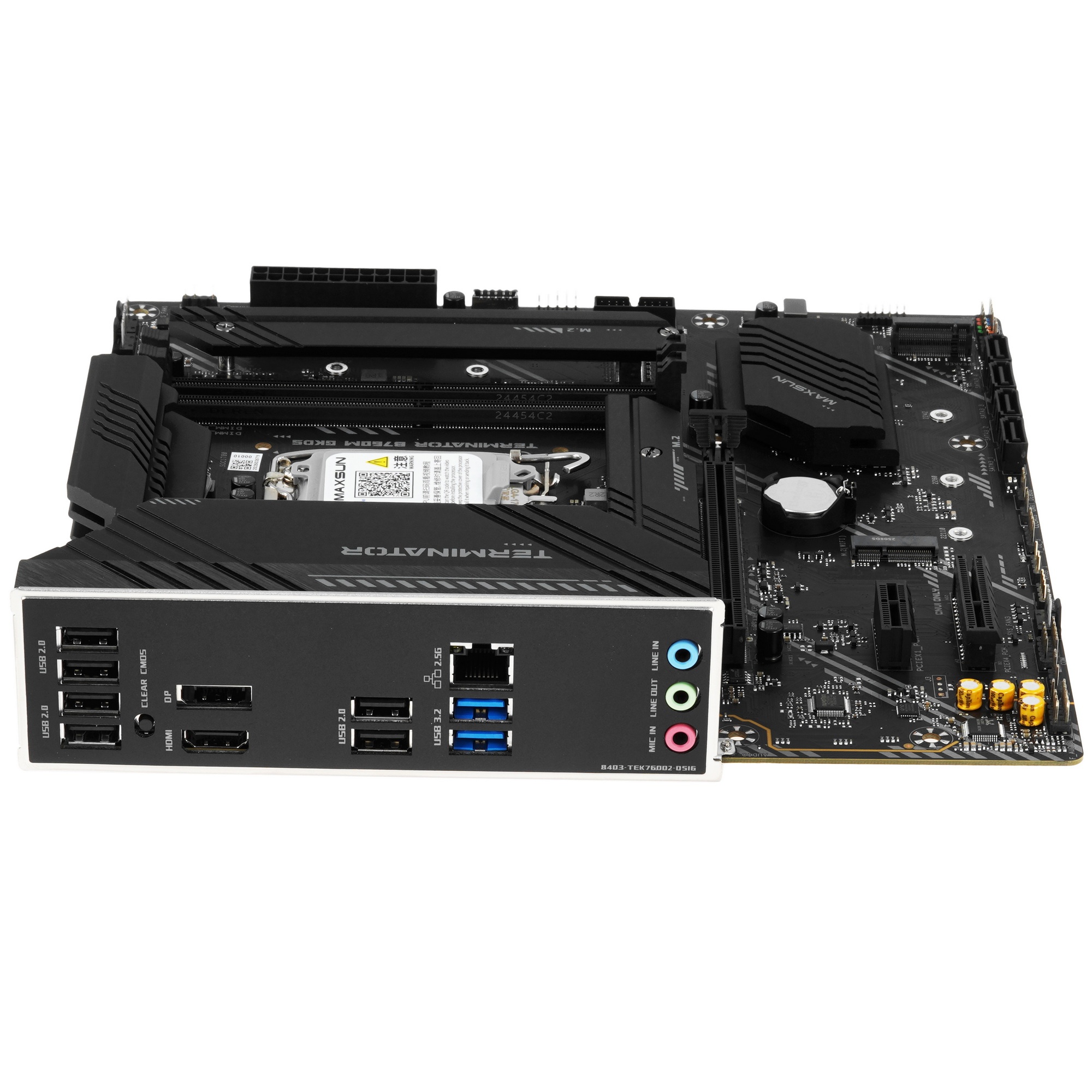 Материнская плата MAXSUN MS-Terminator B760M GKD5 DARK (Socket 1700, mATX, 2*DDR5, DP/HDMI, 4*SATA3,