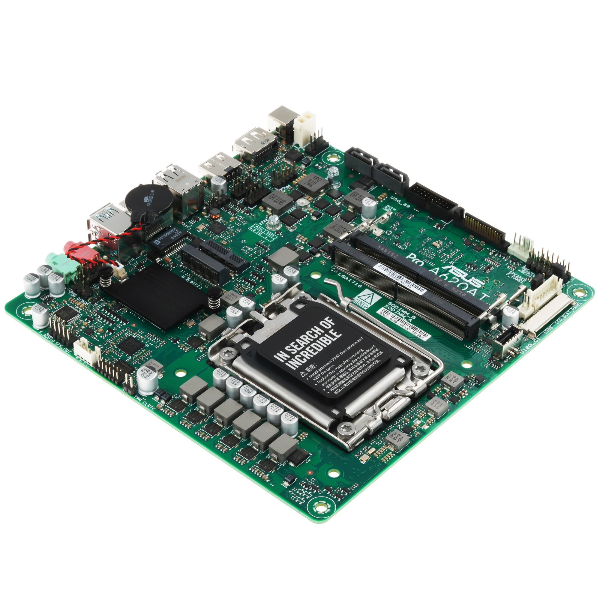 Материнская плата ASUS PRO A620AT-CSM, LGA1851, A620,  2*DDR5, 2*SATA, 1*M.2, 3*USB 3.2, 7*USB 2.0,