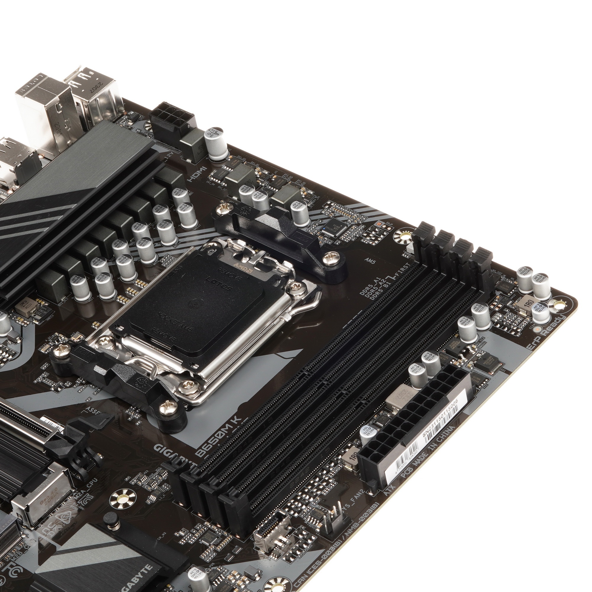 Материнская плата Gigabyte B650M K Socket AM5 AMD B650 4xDDR5 mATX AC`97 8ch(7.1) 2.5Gg RAID+HDMI