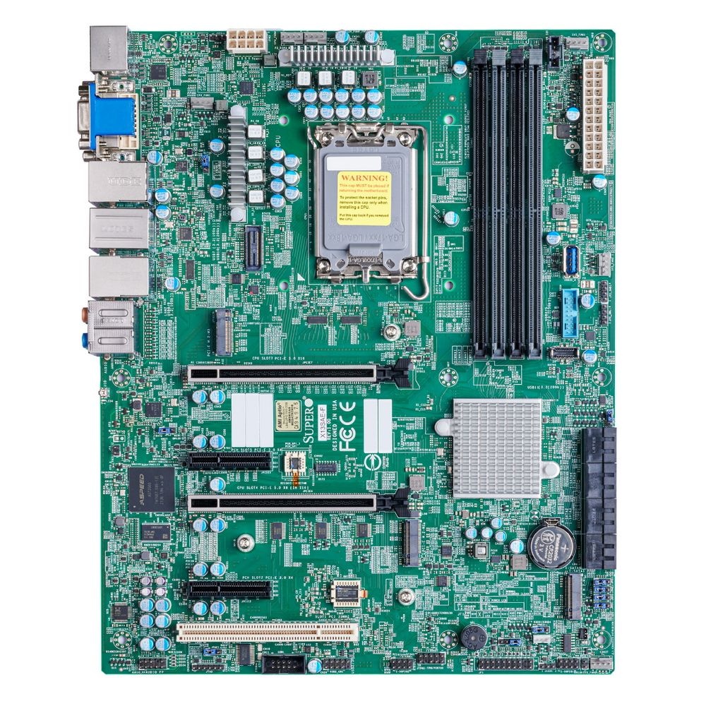Материнская плата Supermicro X13SAE-F,ATX,LGA1700,Intel W680 Chipset,4x DIMM/ECC