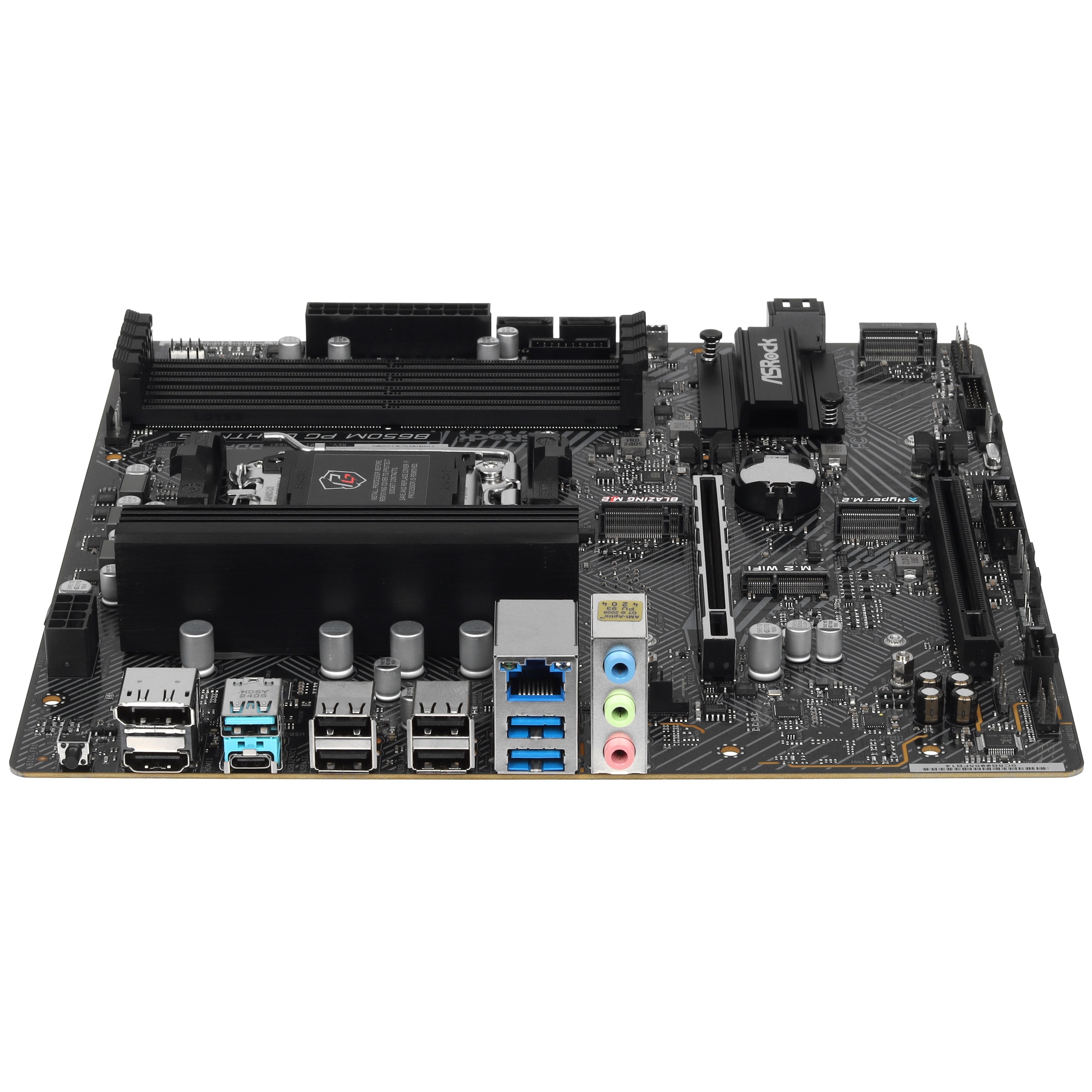 Материнская плата ASRock B650M PG Lightning, AM5, AMD B650, 4xDDR5, 4xSATA, 3xM.2, 1xPCIe 3.0 x4, 1x
